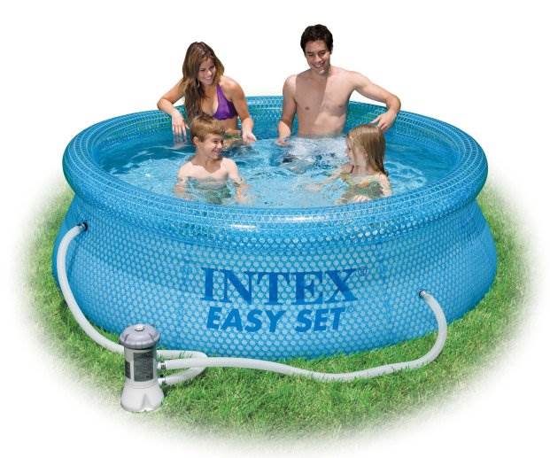 INTEX 8'x 30" Above Ground Easy Set Swimming Pool +Pump - Open Box