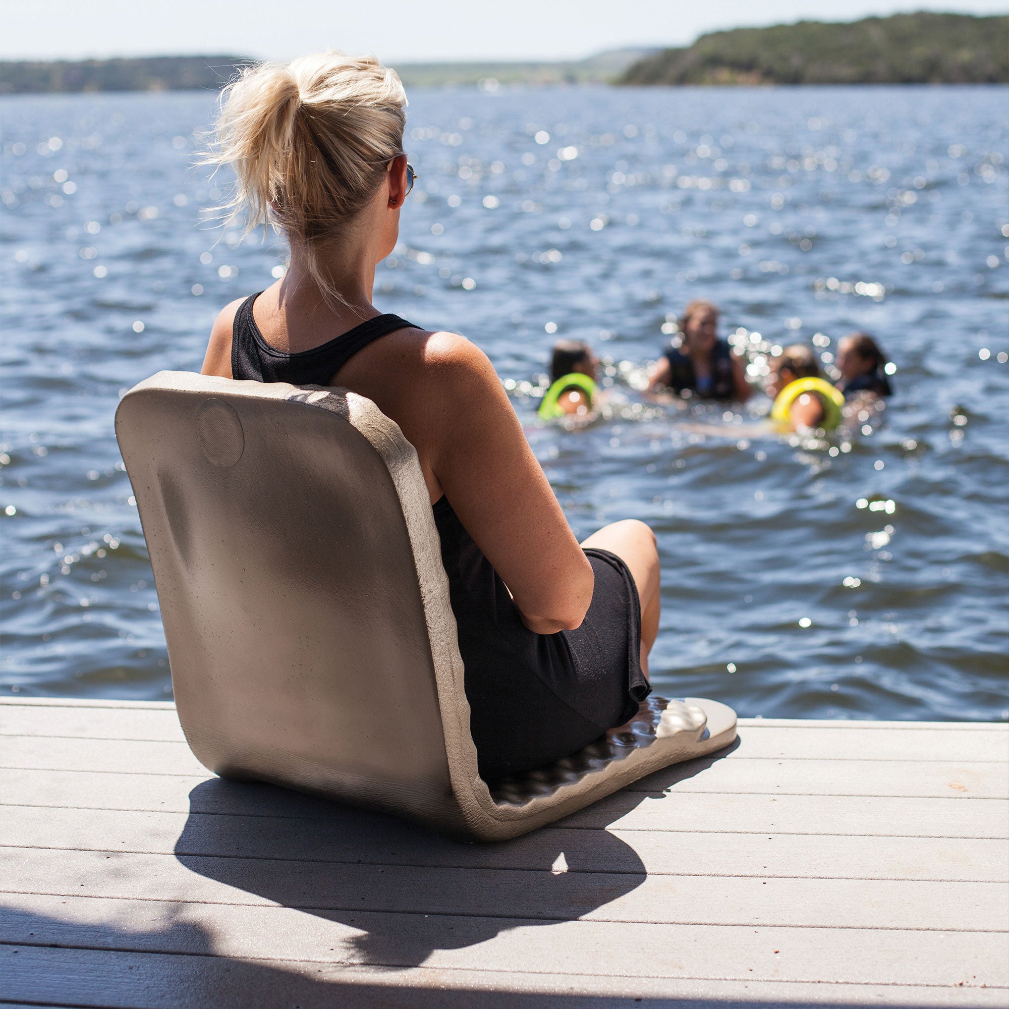 TRC Recreation Super Soft 19" Foam Folding Pool Lounge Chair, Bronze (Open Box)