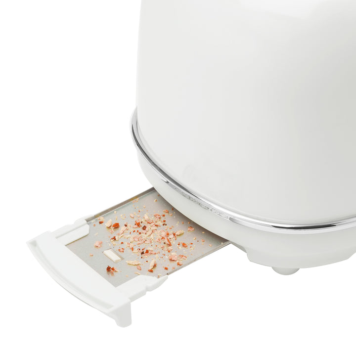 Haden 12 Cup Coffee Maker with 2 Slice Wide Stainless Steel Bread Toaster, White