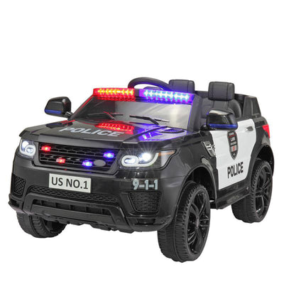 TOBBI 12 Volt Battery Powered Ride On Police SUV for Kids Ages 3 Years and Up