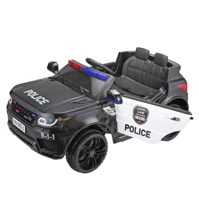 TOBBI 12 Volt Battery Powered Ride On Police SUV for Kids Ages 3 Years and Up