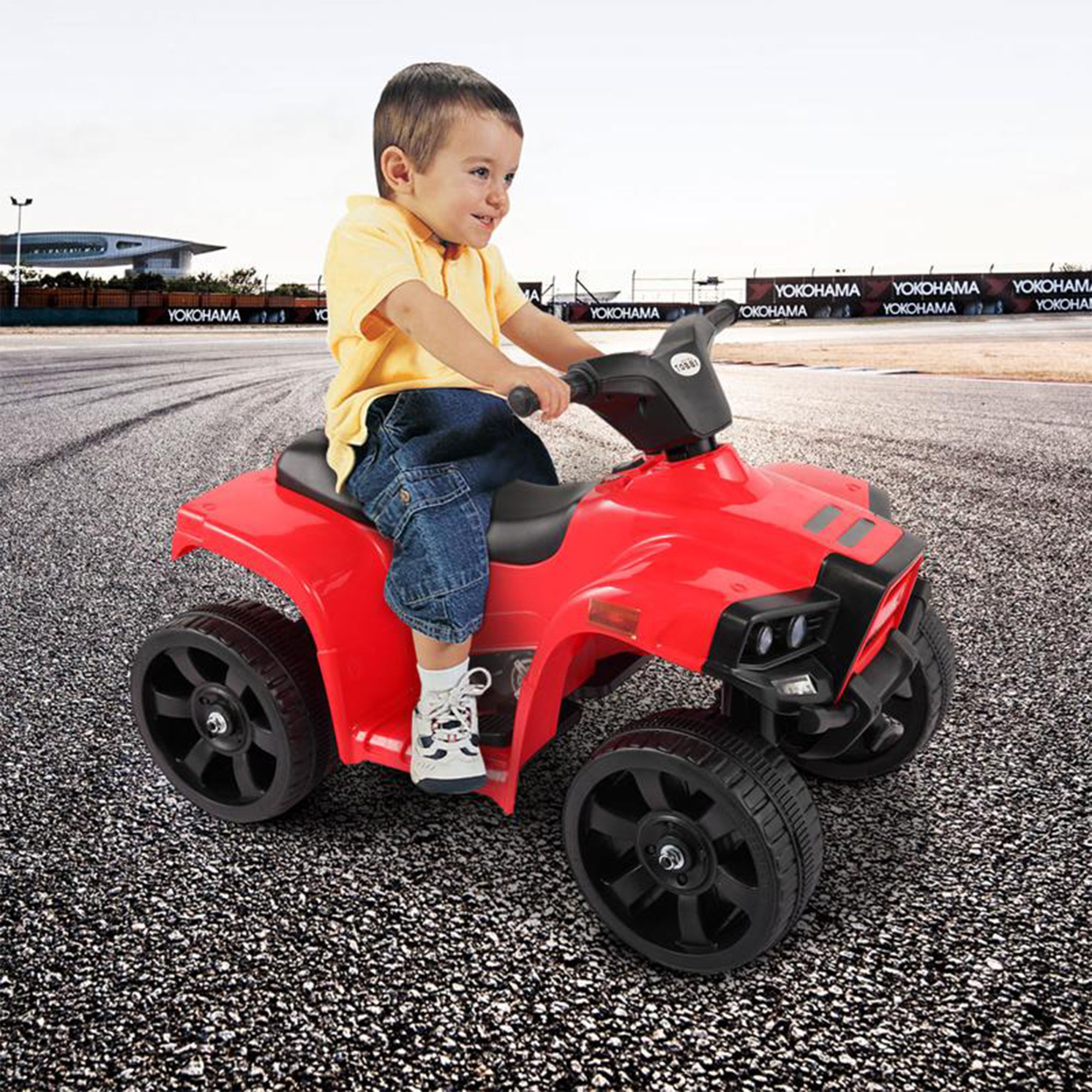 TOBBI 6V Kids Electric Battery Powered Ride On 4 Wheel ATV Quad Car (Open Box) - VMInnovations