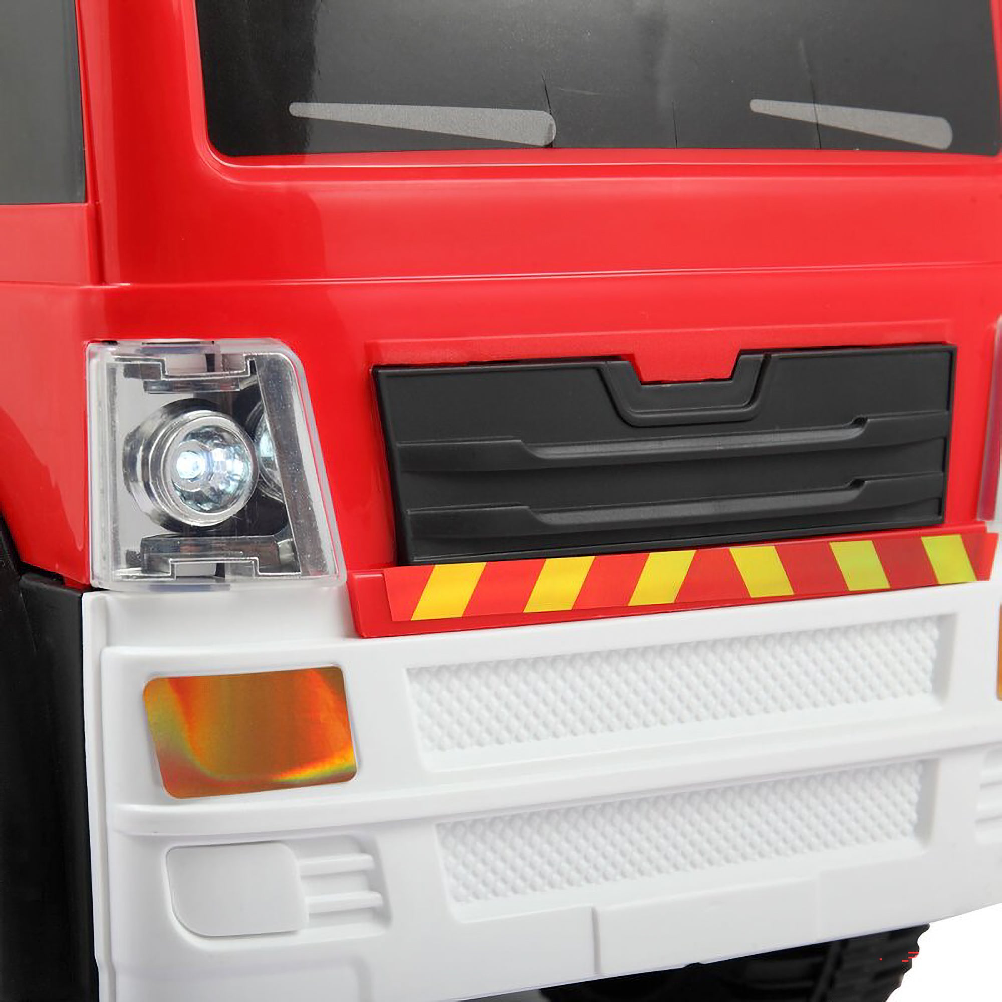 TOBBI 6 Volt Battery Powered Ride On Electric Fire Truck for Ages 3 Years & Up - VMInnovations