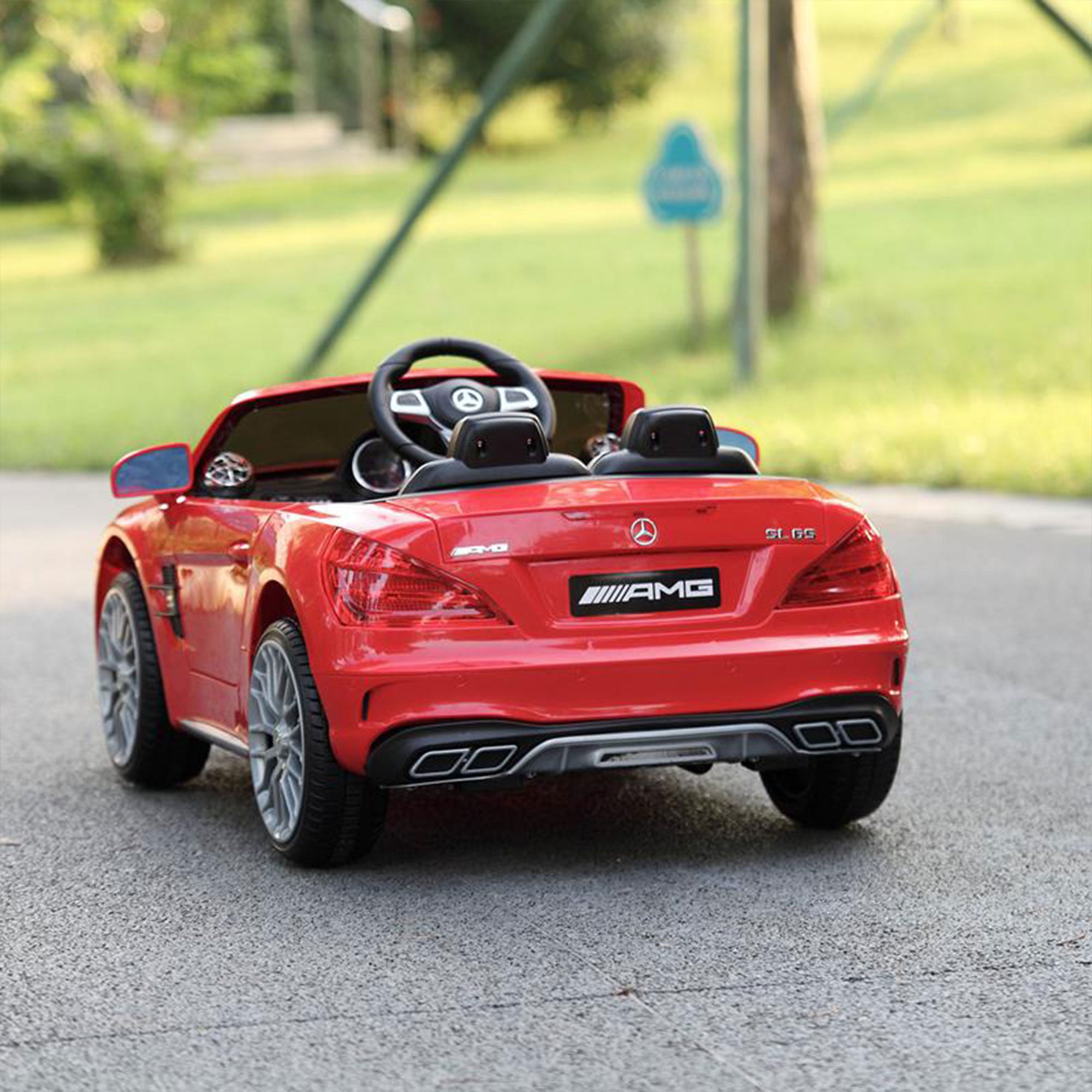 TOBBI Kids Rechargeable Battery Ride On Toy Mercedes Benz Car w/ Remote, (Used)