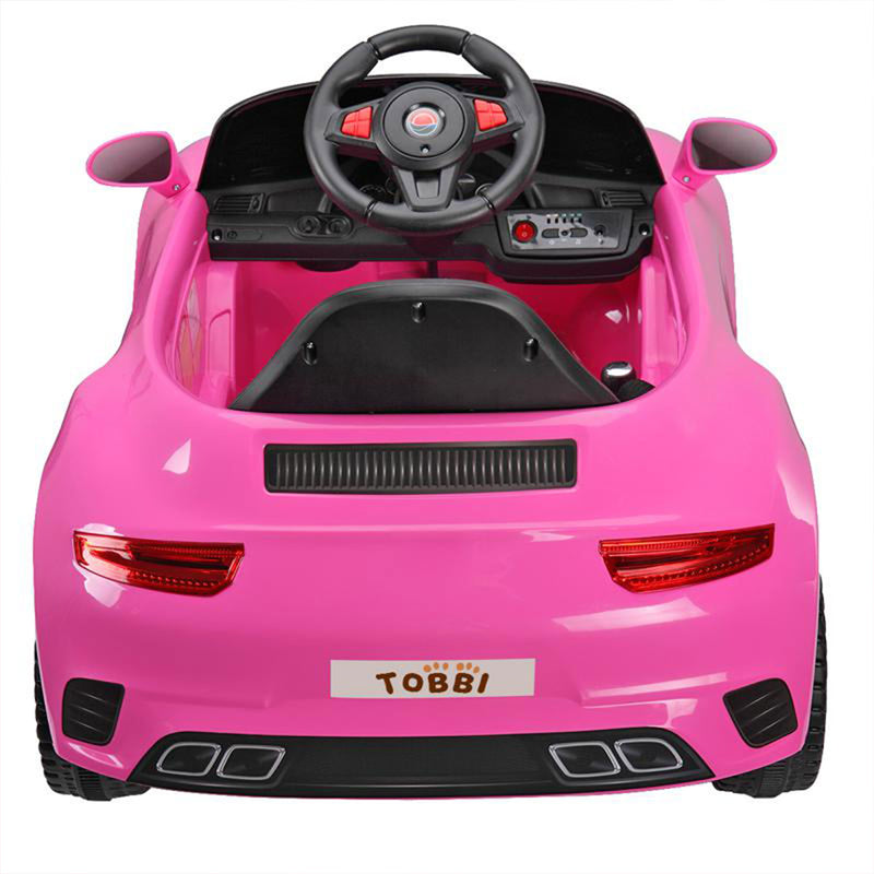 TOBBI 6V Power Wheel Electric Battery Powered Ride On Racing Toy Car (Open Box)