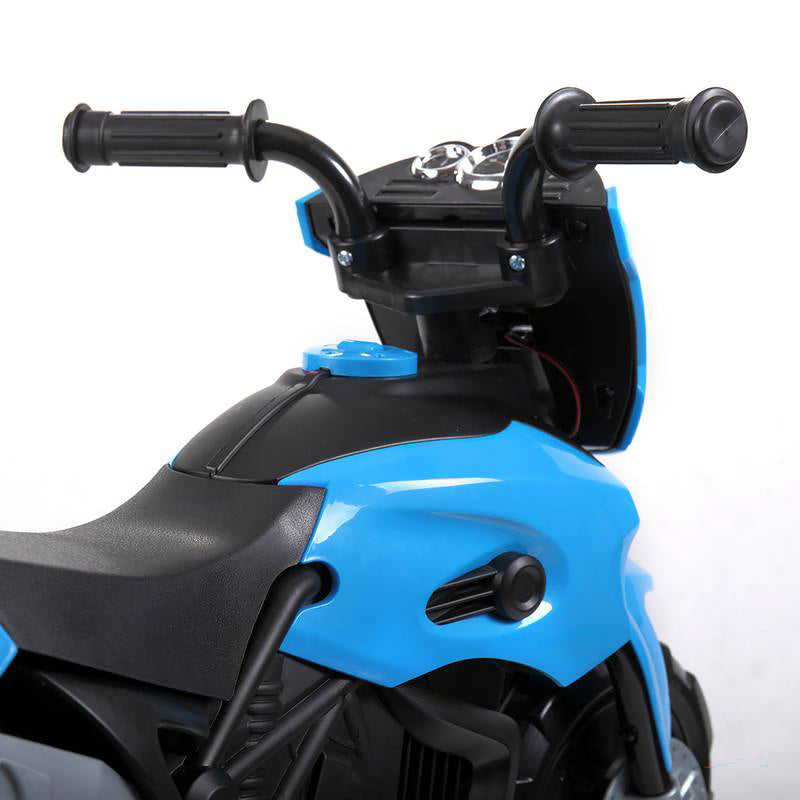 TOBBI Battery Powered Ride On Electric Motorcycle for Ages 3 Years & Up, Blue