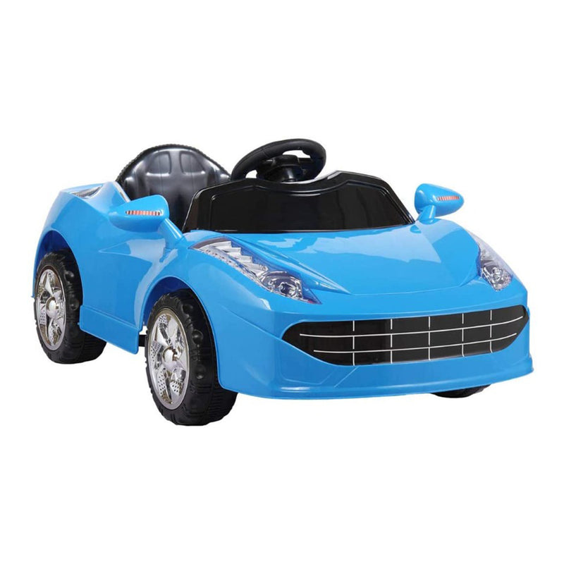 TOBBI Kids Rechargeable Battery Ride On Toy Sports Car with Remote Control, Blue