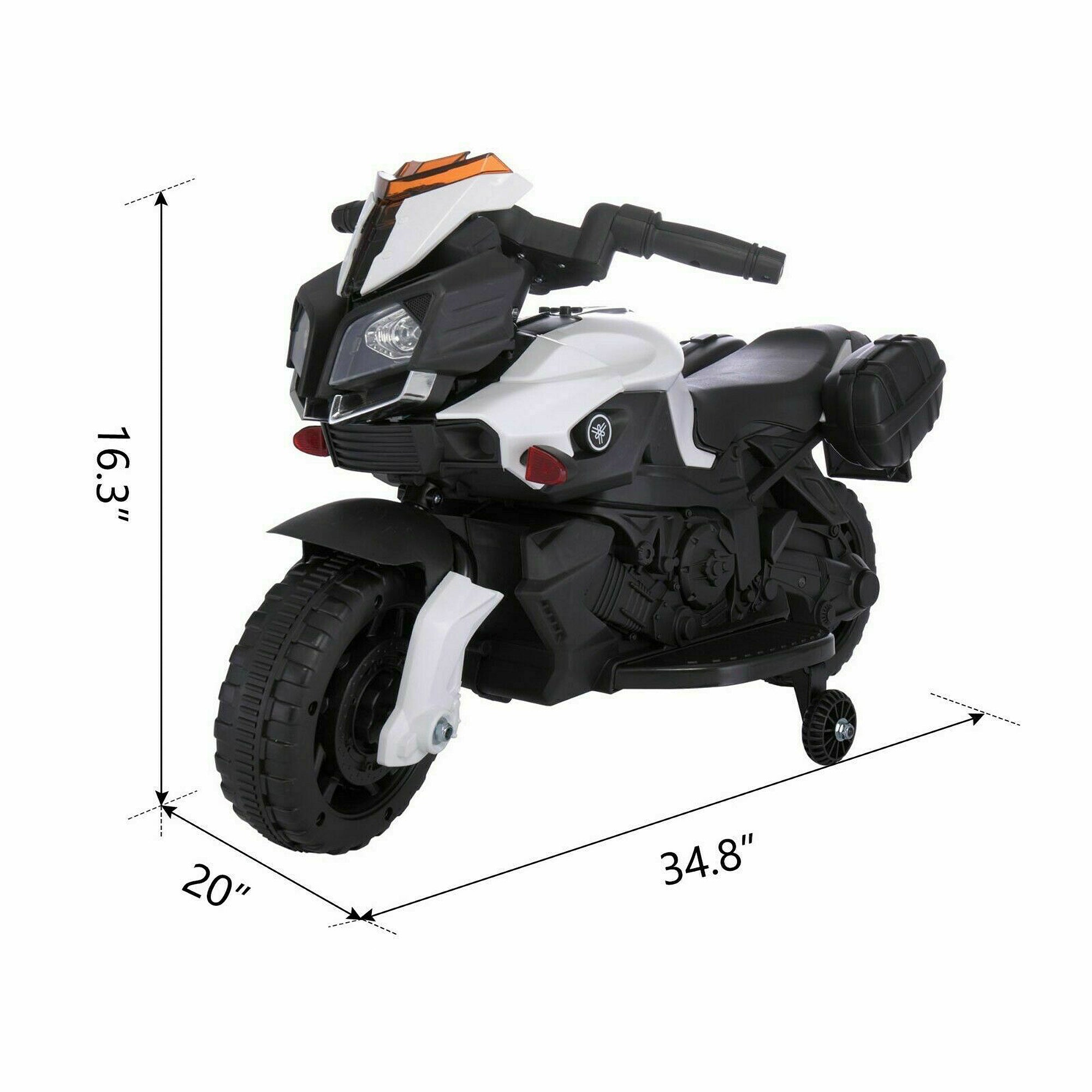 TOBBI Battery Powered Ride On Motorcycle for Ages 3 Years and Up (Open Box)