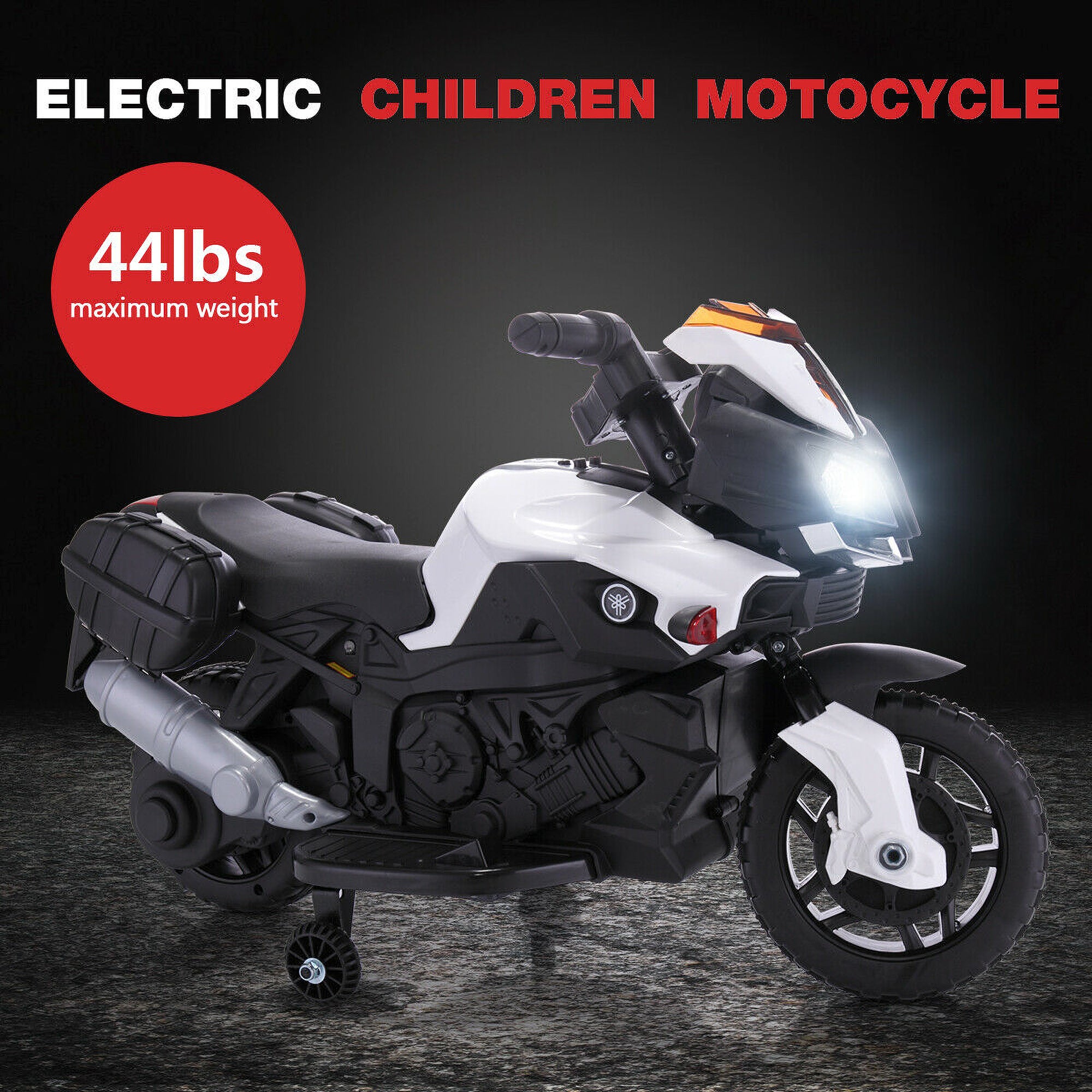 TOBBI Battery Powered Ride On Motorcycle for Ages 3 Years and Up (Open Box)