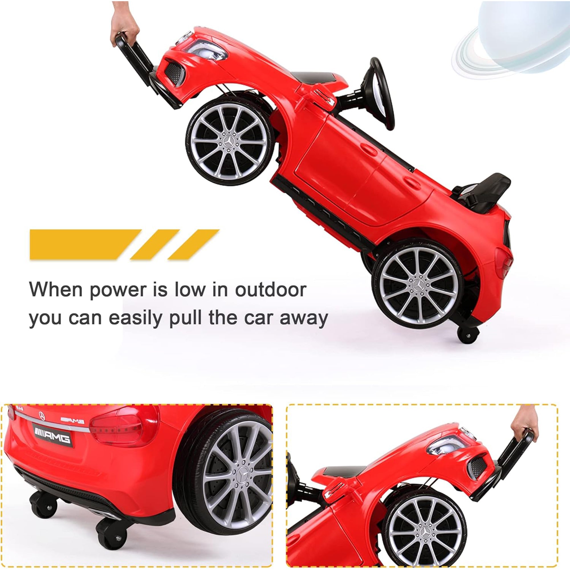 TOBBI 6 Volt Kids Battery Powered Ride On Toy Mercedes Benz Car (For Parts) - VMInnovations