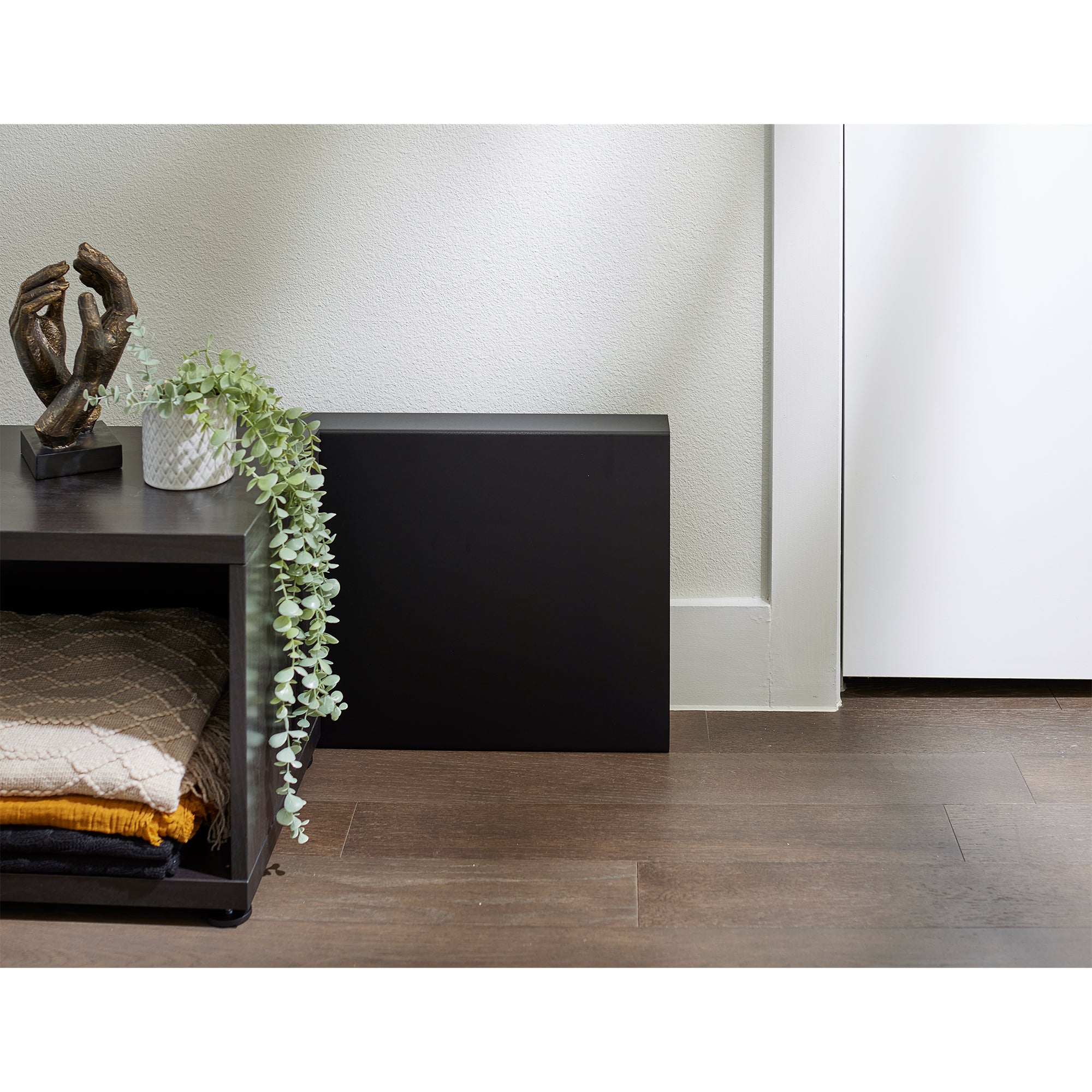 Theater Solutions by Goldwood 250 Watt 8 Inch Slim Home Theater Subwoofer, Black