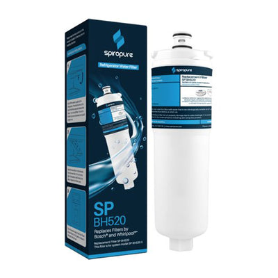 SpiroPure SP-BH520-3PK Certified Refrigerator Water Filter Replacement, 3 Pack