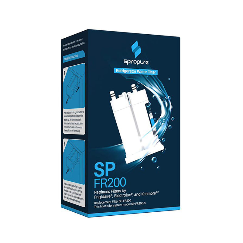 SpiroPure SP-FR200-3PK Certified Refrigerator Water Filter Replacement, 3 Pack