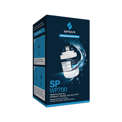 SpiroPure SP-WP700-3PK Certified Refrigerator Water Filter Replacement, 3 Pack