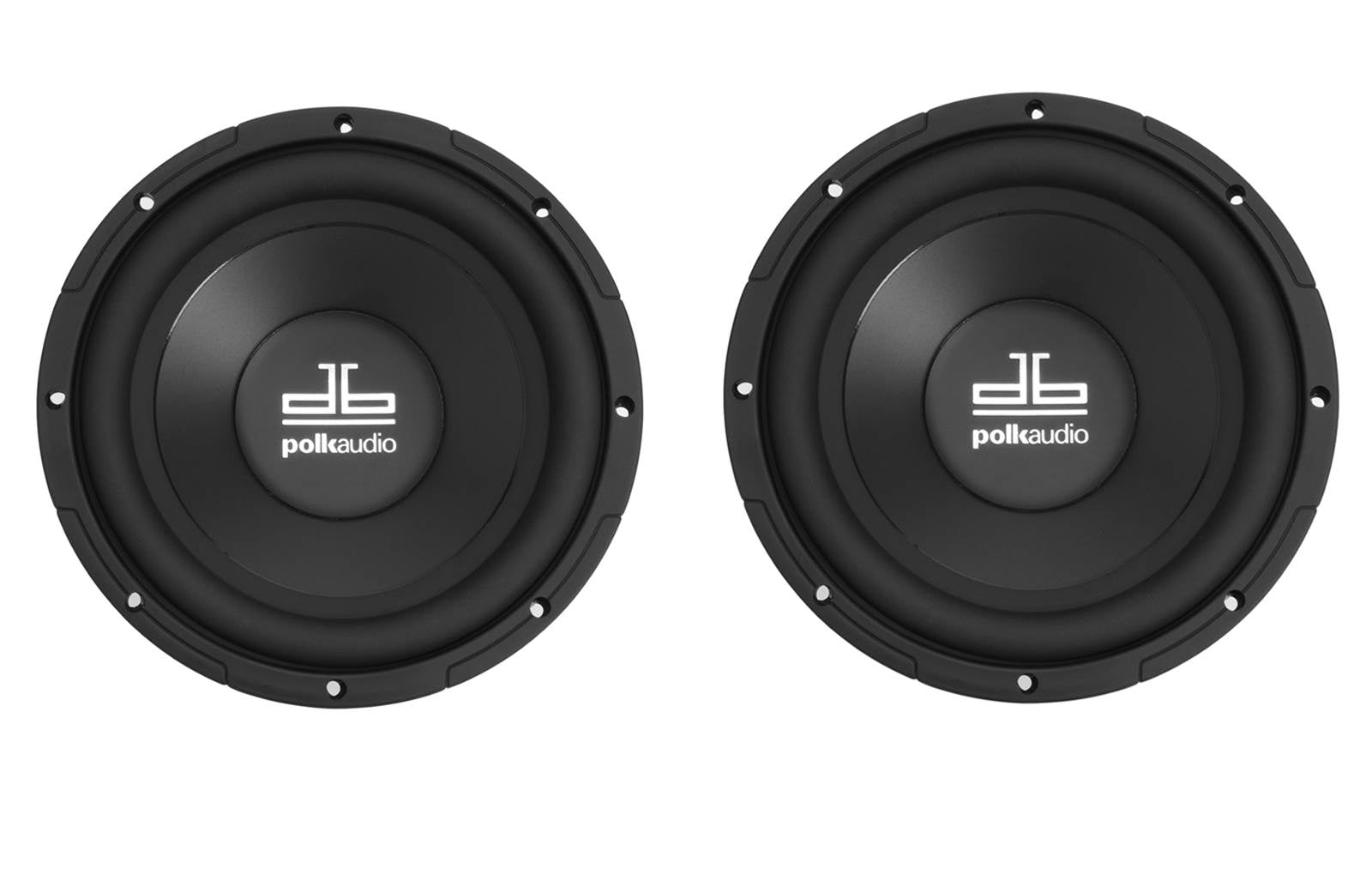 2) NEW POLK AUDIO DB1040 540W 10" 4-Ohm SVC Car Audio Sub Marine Subwoofers Pair