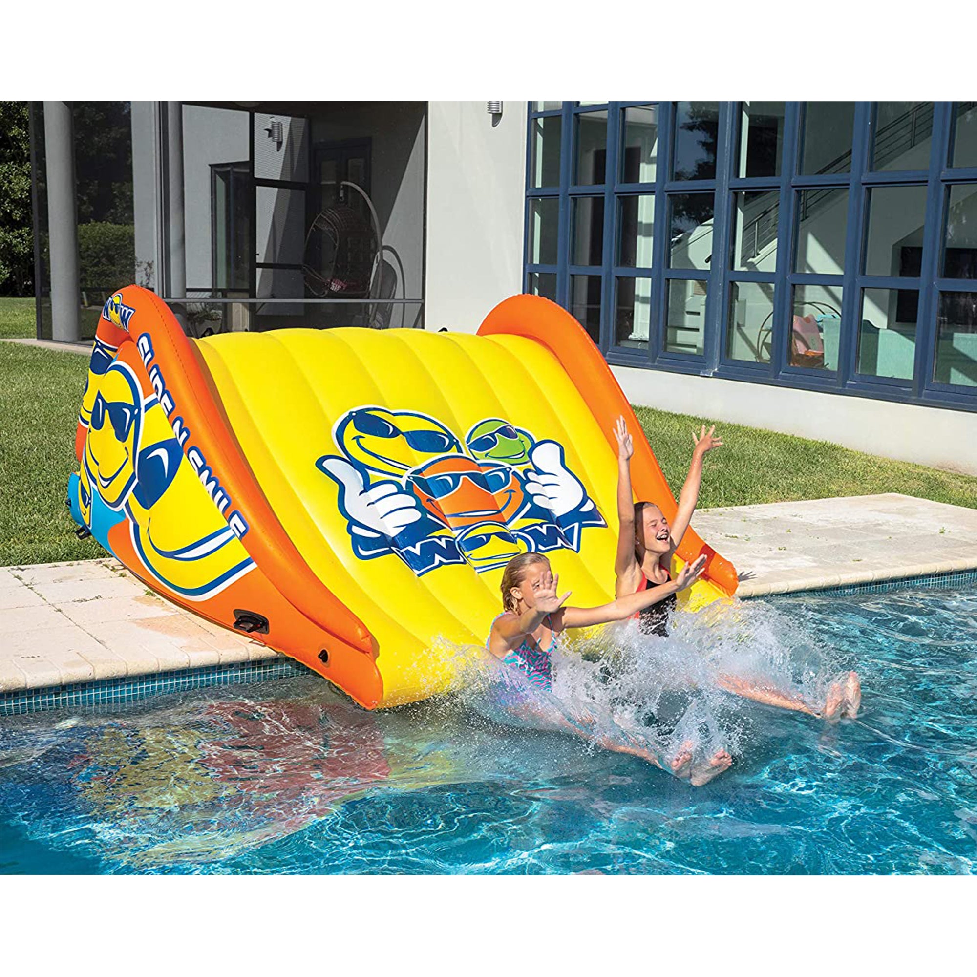 WOW Watersports 19-2210 Slide N Smile 9 Foot Long 2 Lane Waterslide (For Parts) - VMInnovations