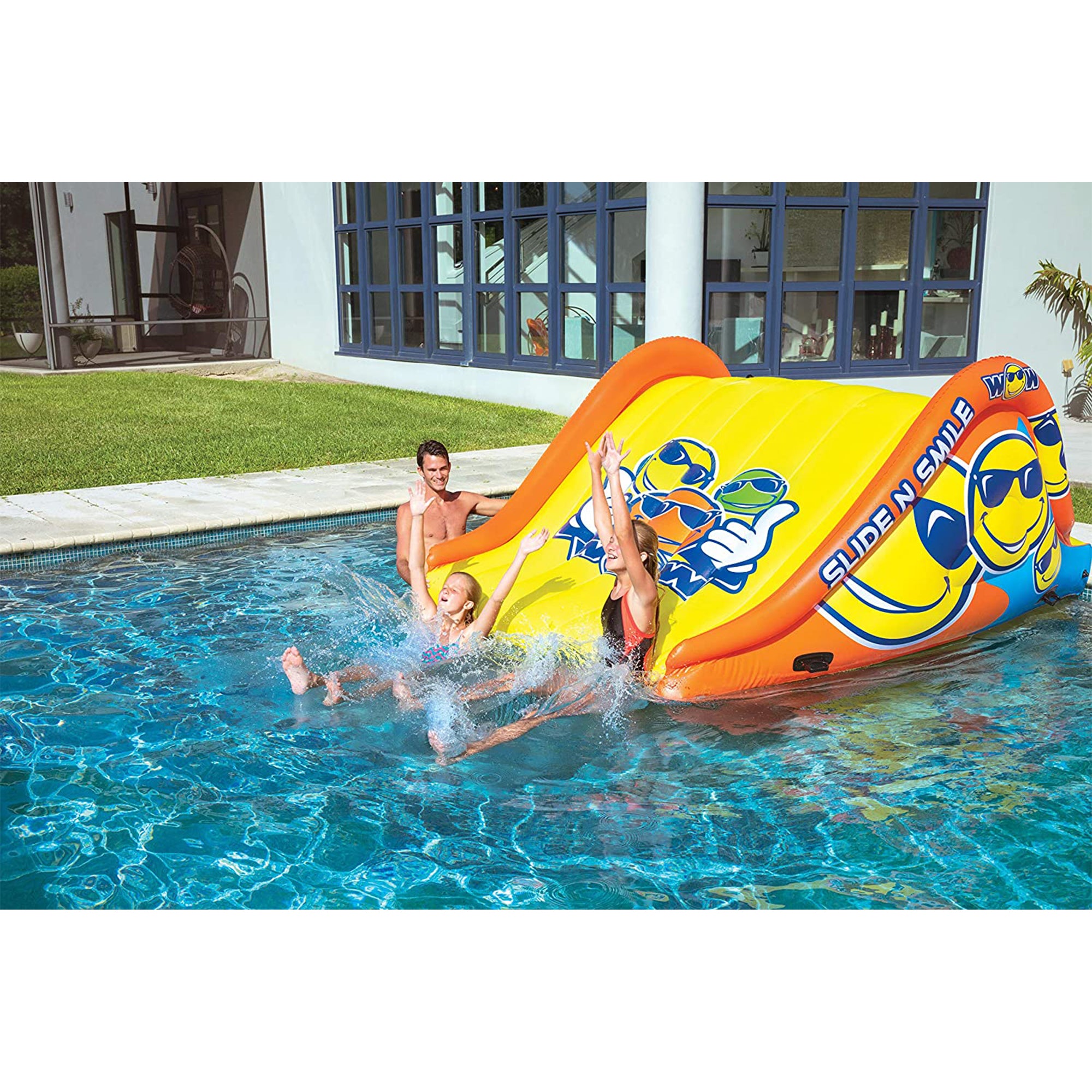 WOW Watersports 19-2210 Slide N Smile 9 Foot Long 2 Lane Waterslide (For Parts) - VMInnovations