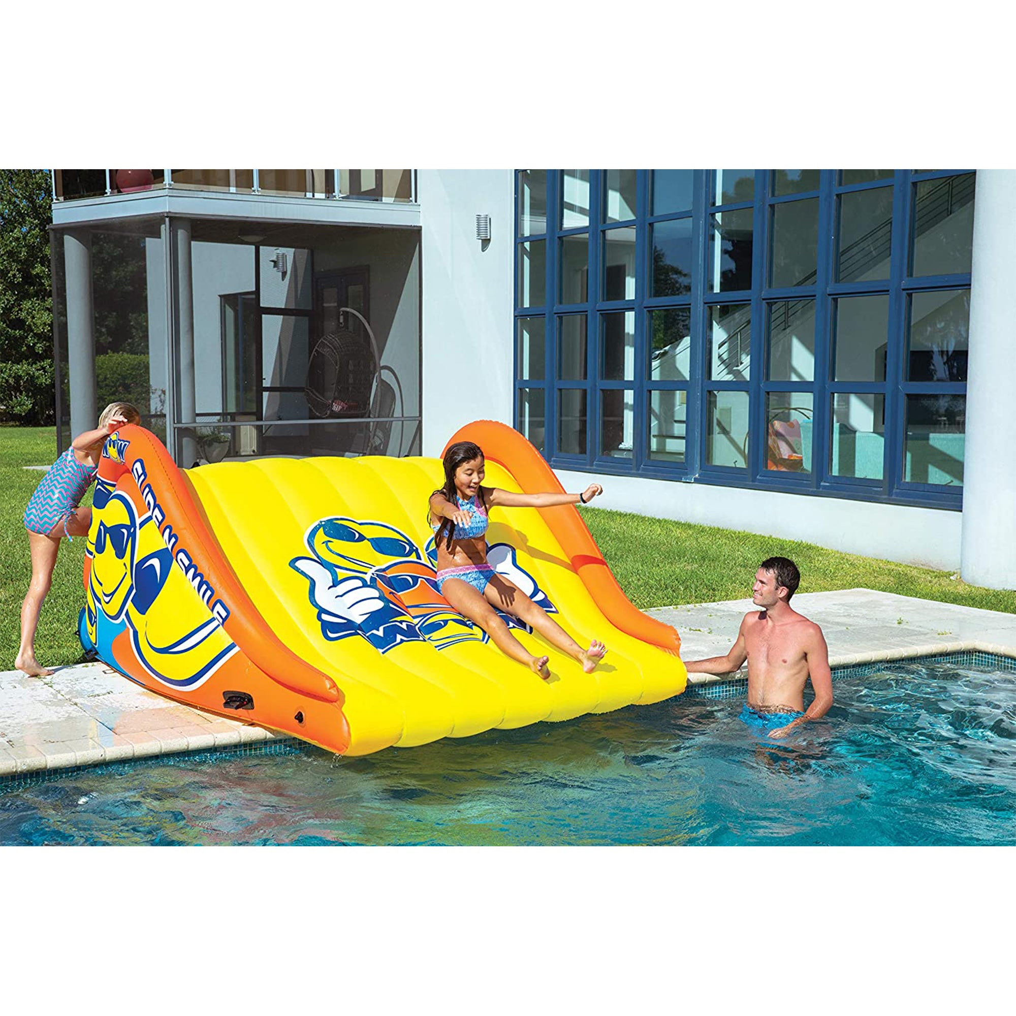 WOW Watersports 19-2210 Slide N Smile 9 Foot Long 2 Lane Waterslide (For Parts) - VMInnovations