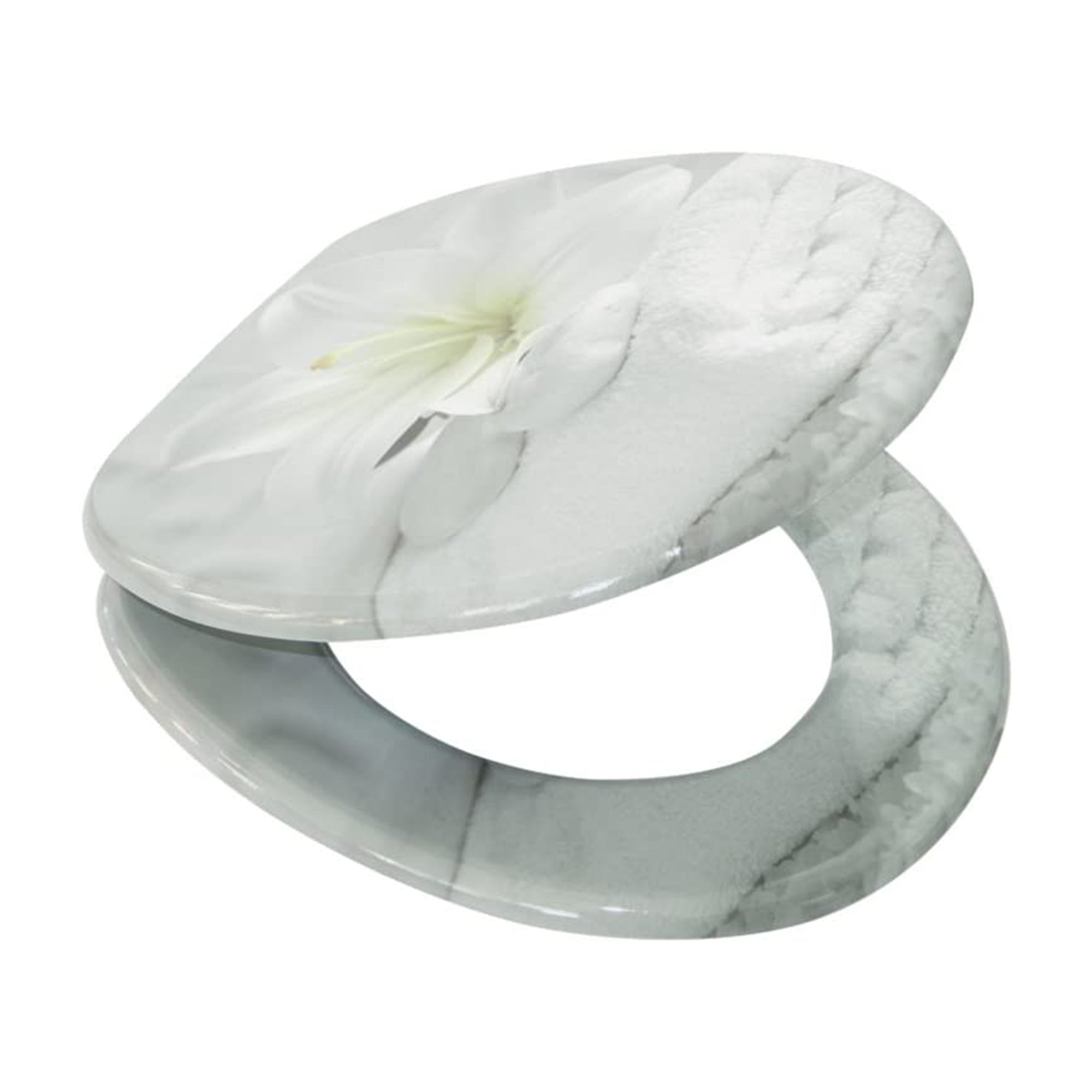 Sanilo 105 Round Soft Close Molded Wood Toilet Seat, Good Feeling (Used) - VMInnovations