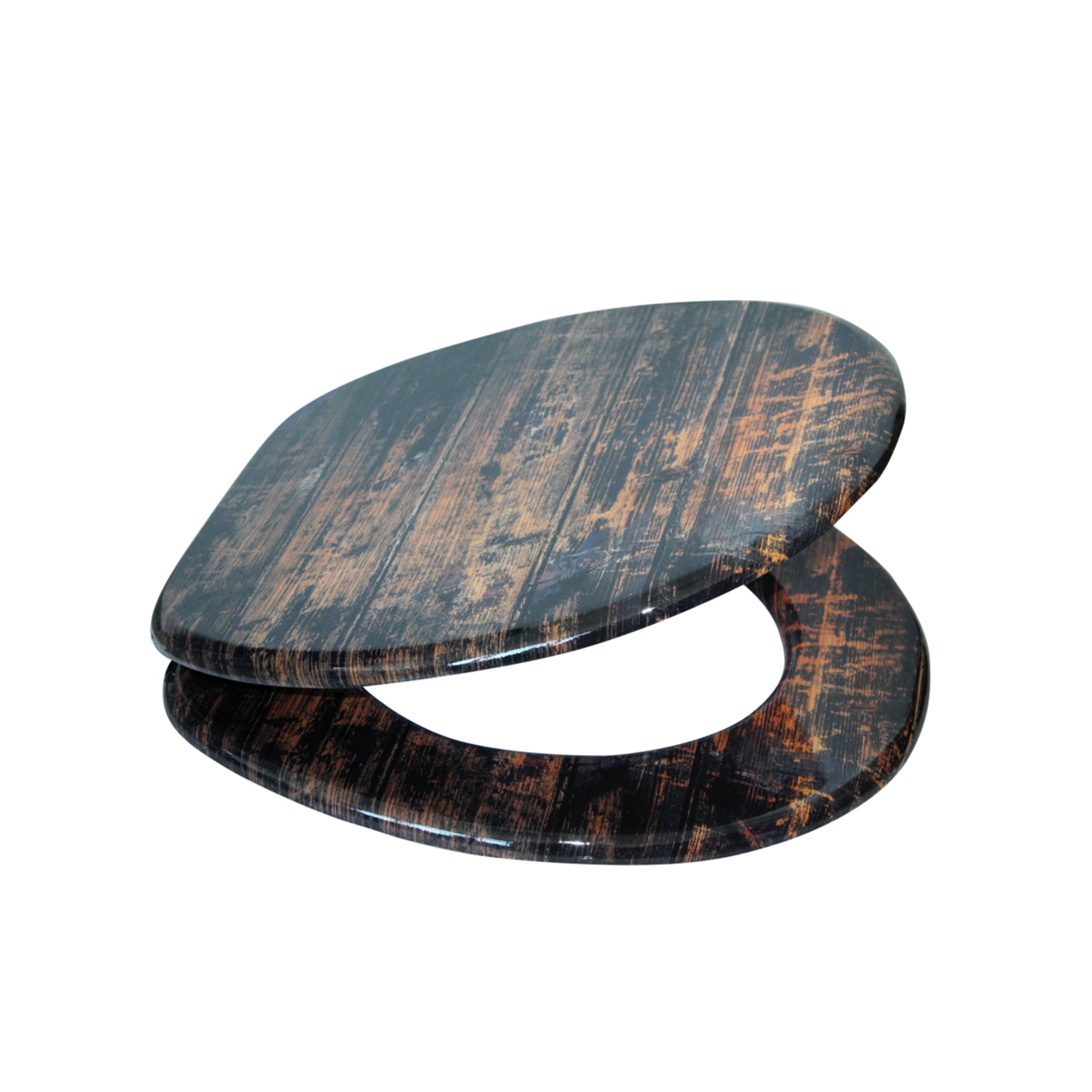 Sanilo Soft Close Lid Wood Toilet Seat, Soft Close, Vintage Wood (Open Box) - VMInnovations