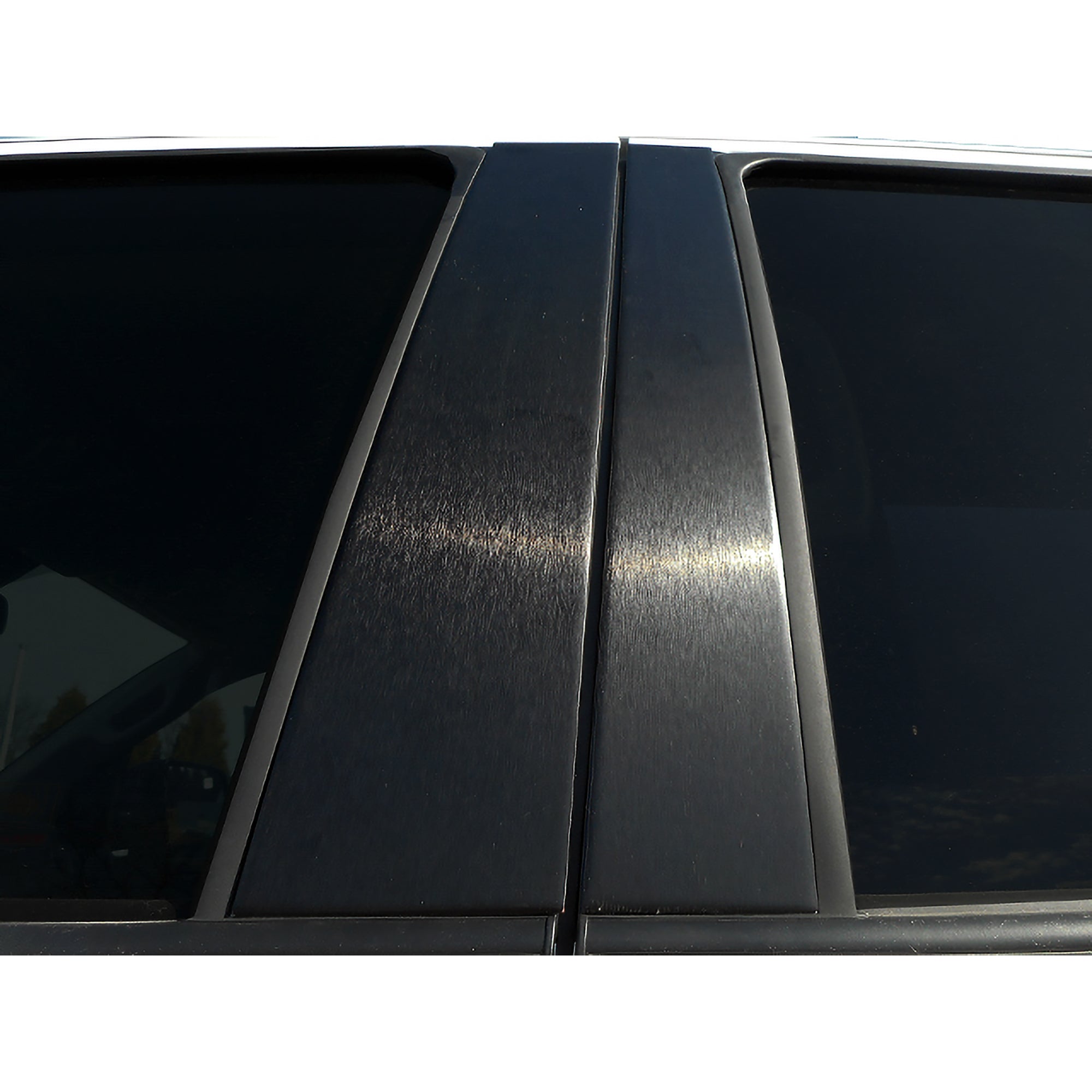 QAA PP49935B Stainless Steel Pillar Post Trim for 2009-2018 RAM Trucks, Black