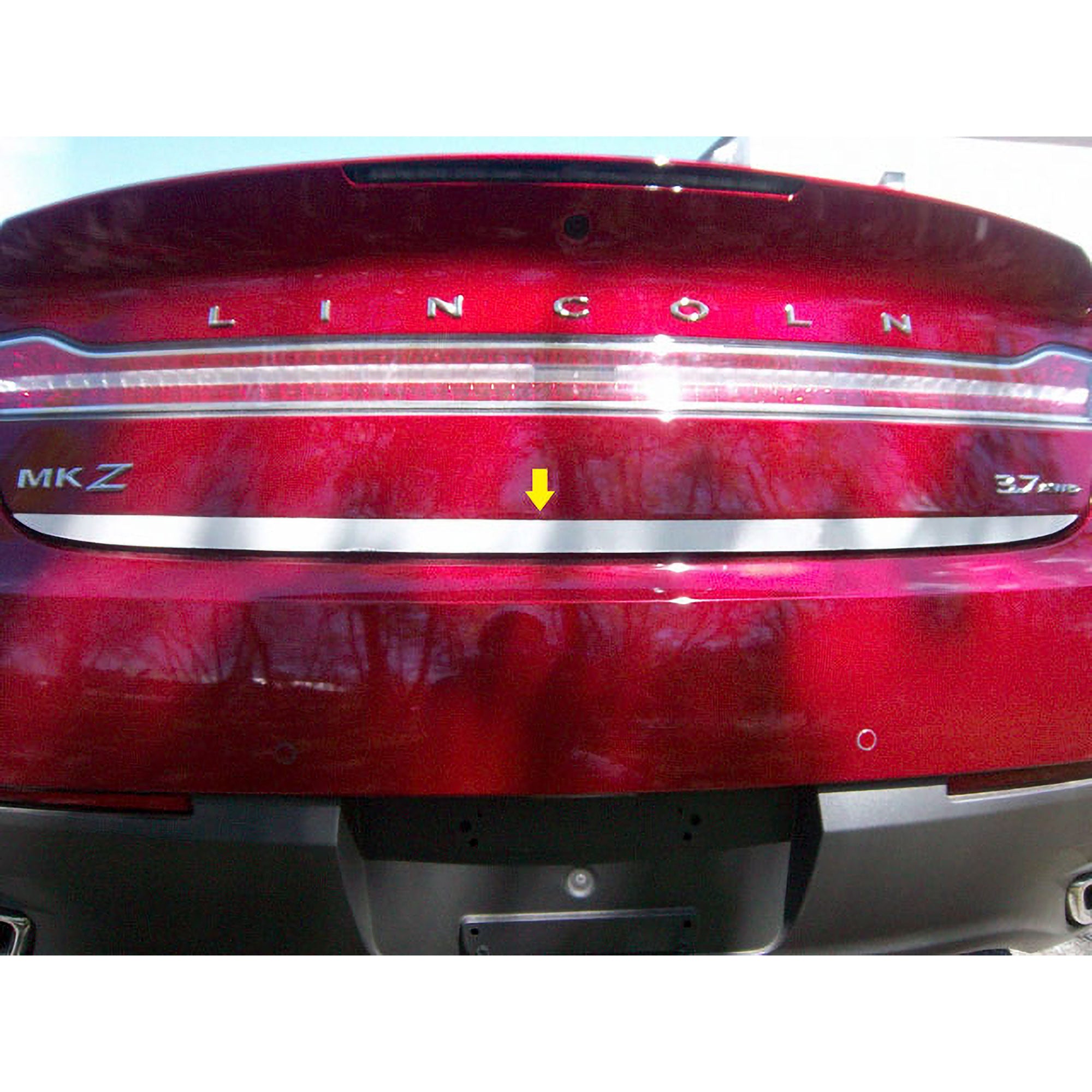 QAA RD53630 1 Piece Stainless Steel Rear Deck Trunk Trim for Lincoln MKZ, Chrome - VMInnovations