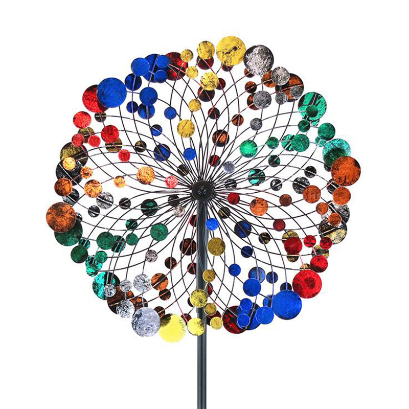 Hourpark Outdoor 75" Colorful 2-Sided Wind Spinner for Yard or Patio(Used)