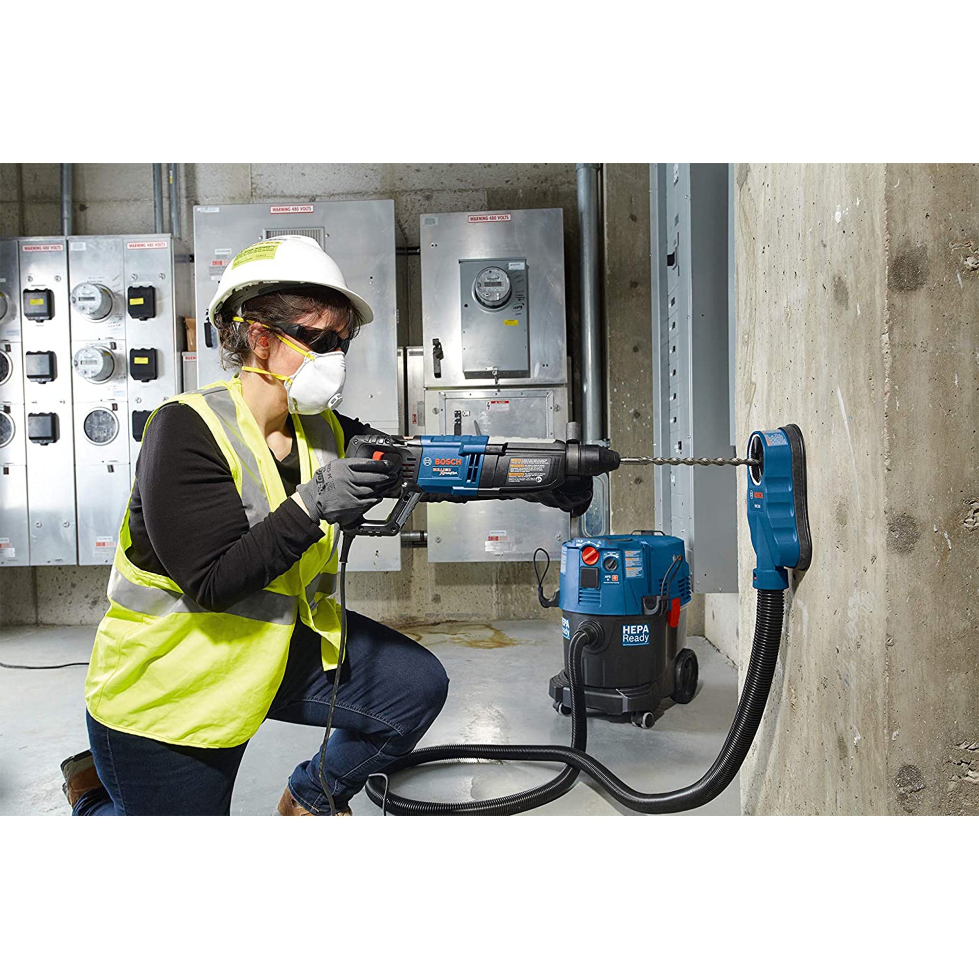 Bosch GBH2-28L SDS Plus Bulldog Xtreme Max 8.5 Amp 1-1/8 Inch Rotary Hammer Kit - VMInnovations