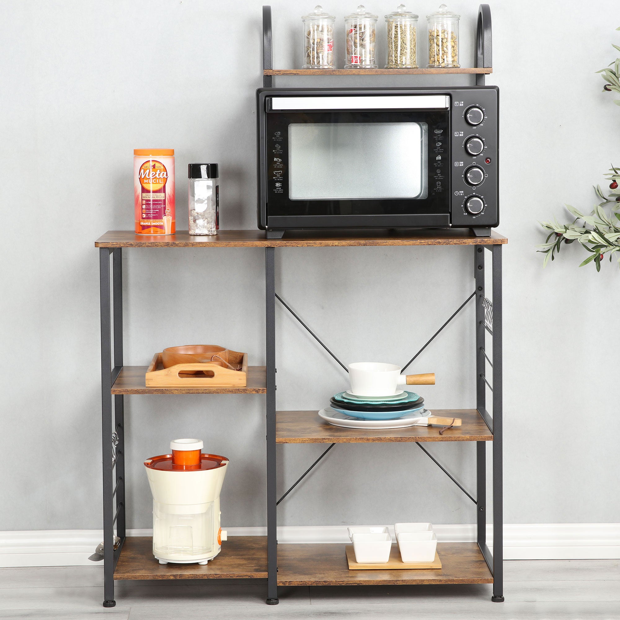 Somdot Baker's Rack 35.4 Inch 3 Tier and 4 Tier Microwave Stand (For Parts) - VMInnovations
