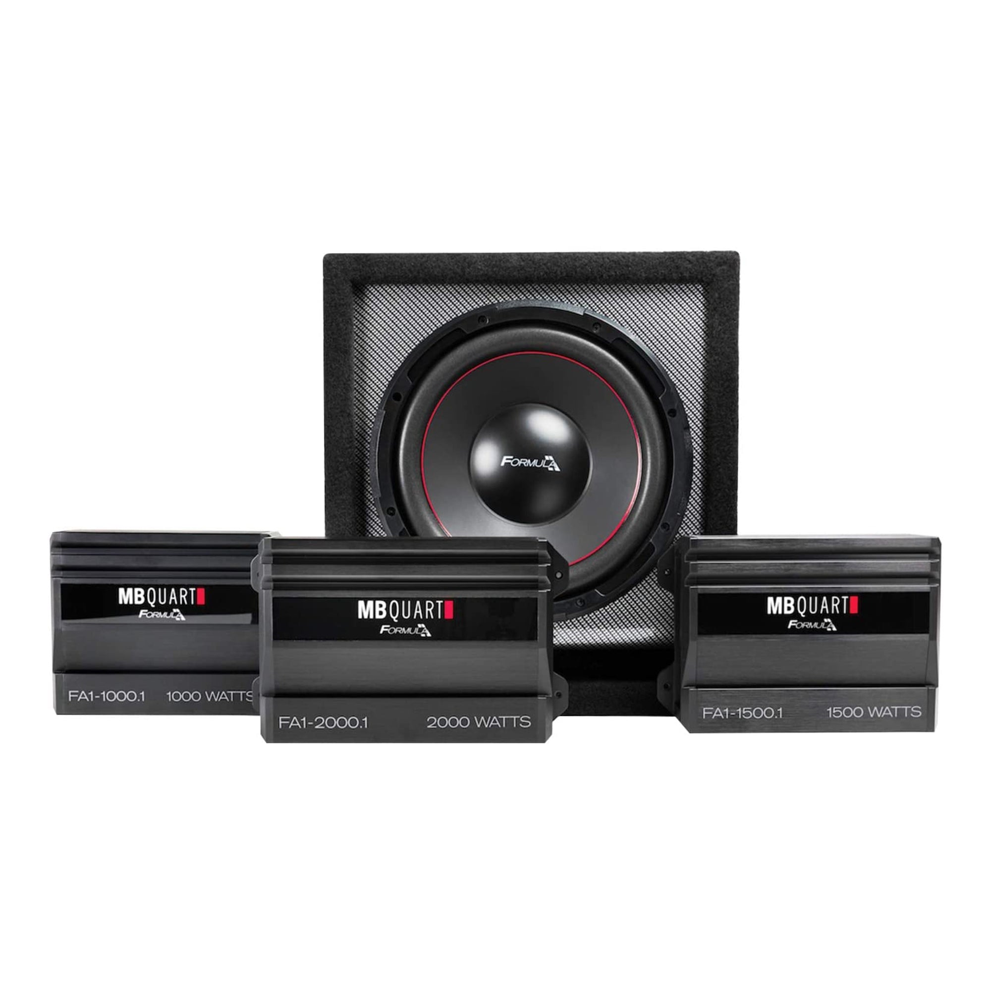 MB Quart FA1-1500.1 Formula Monoblock Class D 1,500W Car Audio Amplifier, Black