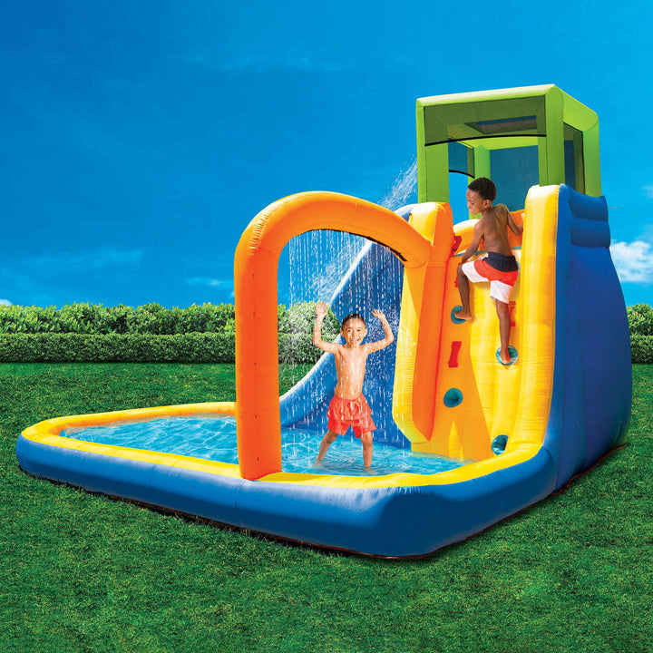 Banzai Splash Falls Water Park Backyard Inflatable Waterfall Slide/Climbing Wall - VMInnovations