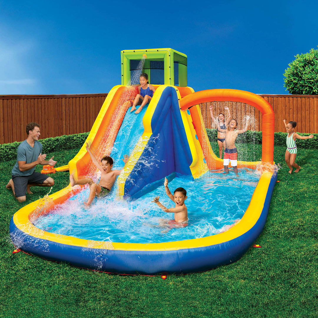 Banzai Splash Falls Water Park Backyard Inflatable Waterfall Slide/Climbing Wall - VMInnovations
