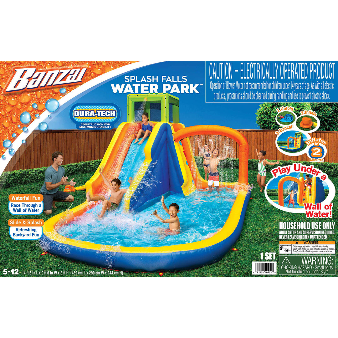 Banzai Splash Falls Water Park Backyard Inflatable Waterfall Slide/Climbing Wall - VMInnovations