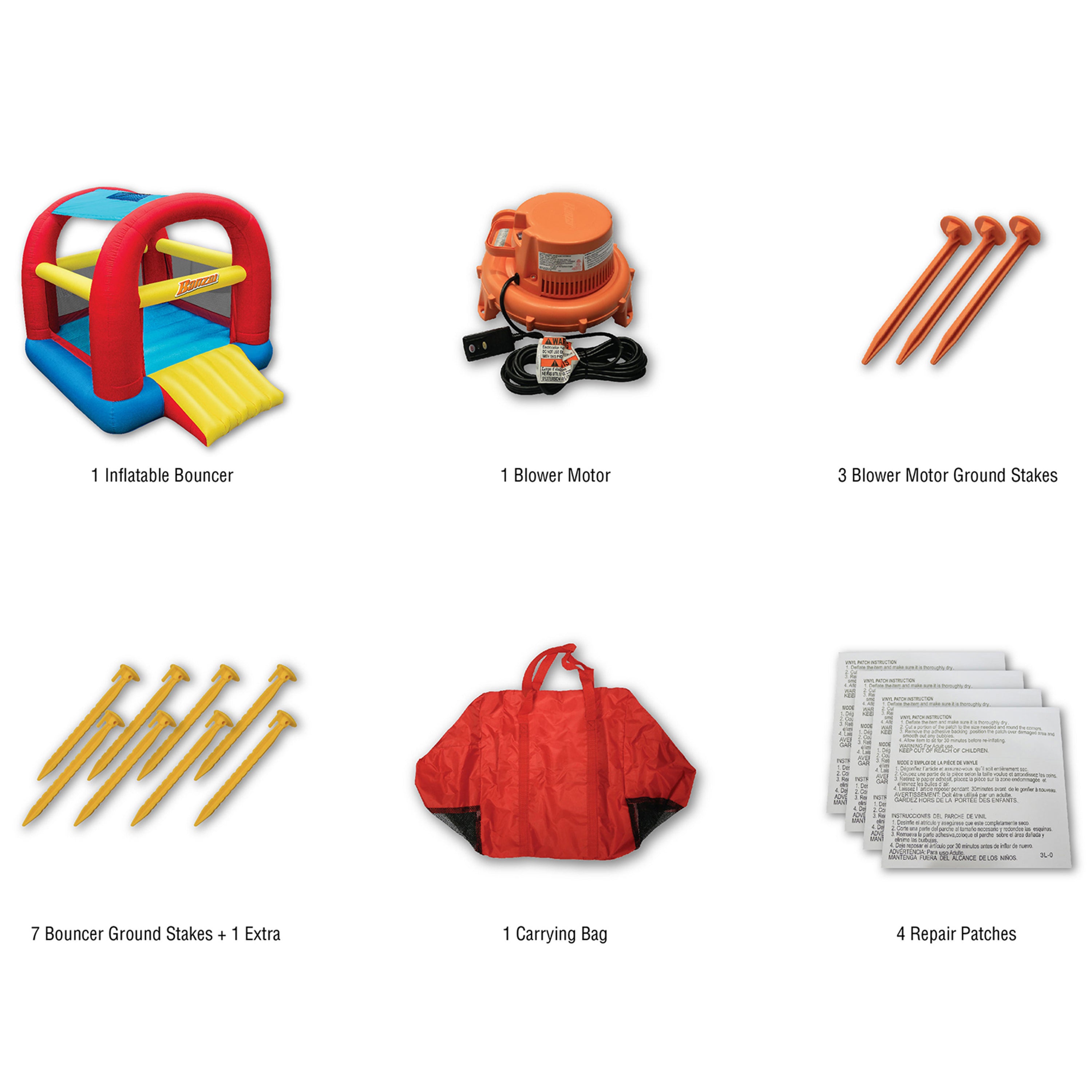 Banzai Cool Canopy Bouncer with Battle Bop Combo Pack and Toss Like a Boss Game - VMInnovations