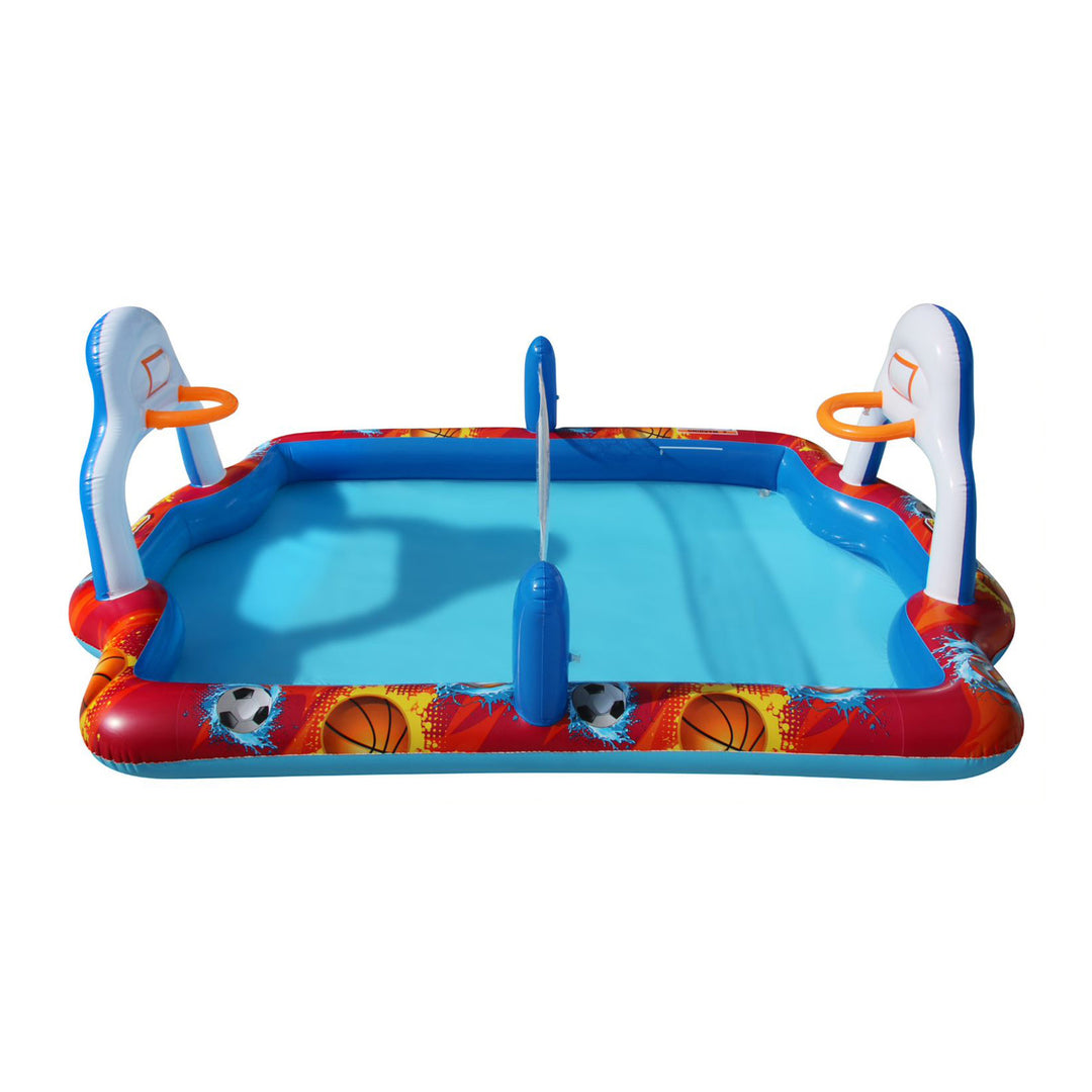 Banzai Outdoor Inflatable Sports Arena 4 In 1 Play Center Water Pool, Ages 3+ - VMInnovations