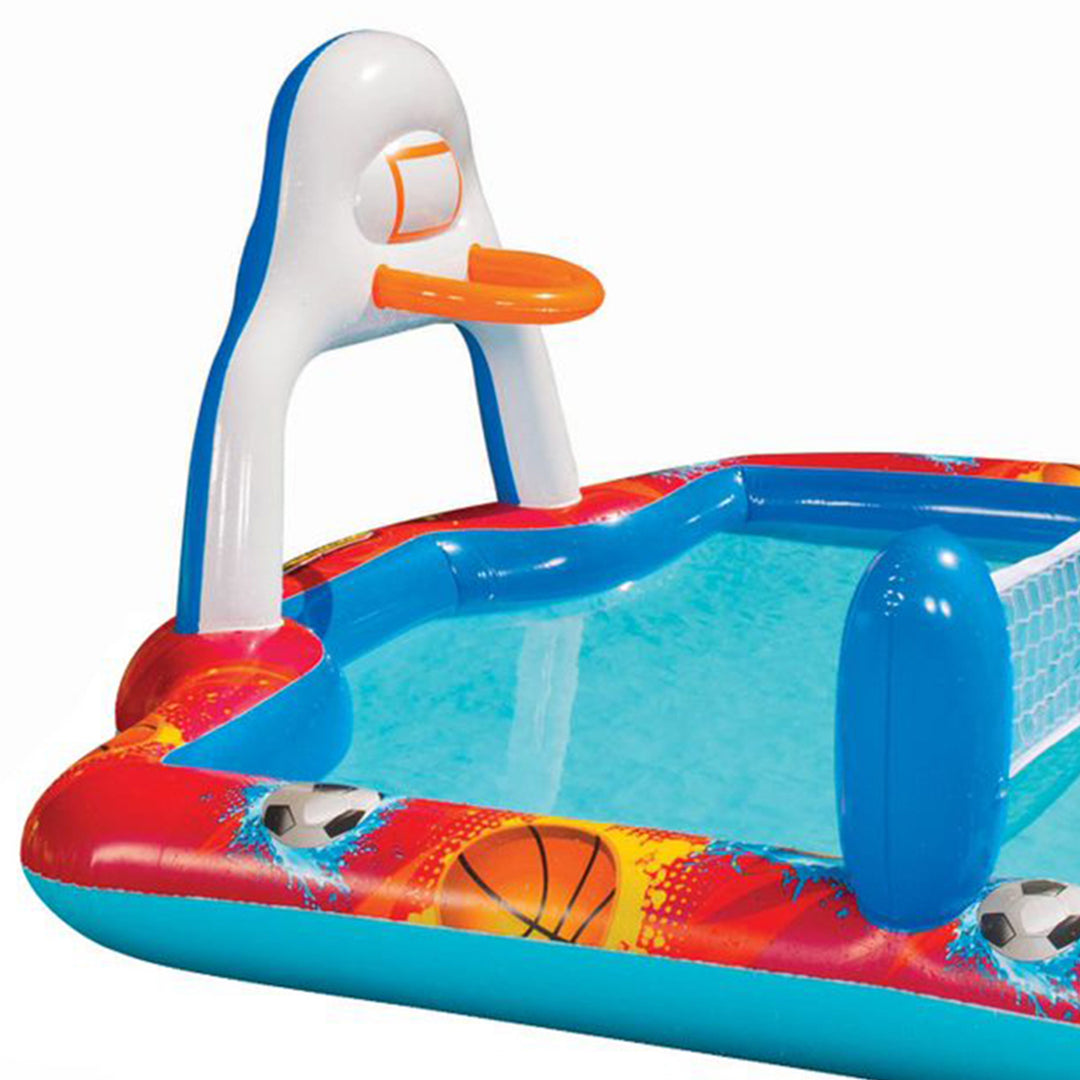 Banzai Outdoor Inflatable Sports Arena 4 In 1 Play Center Water Pool, Ages 3+ - VMInnovations