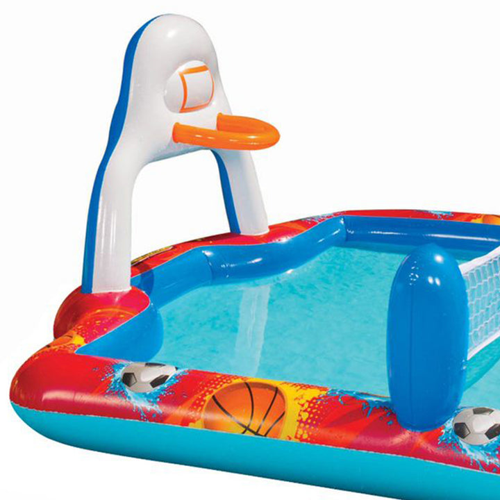 Banzai Outdoor Inflatable Sports Arena 4 In 1 Play Center Water Pool, Ages 3+ - VMInnovations
