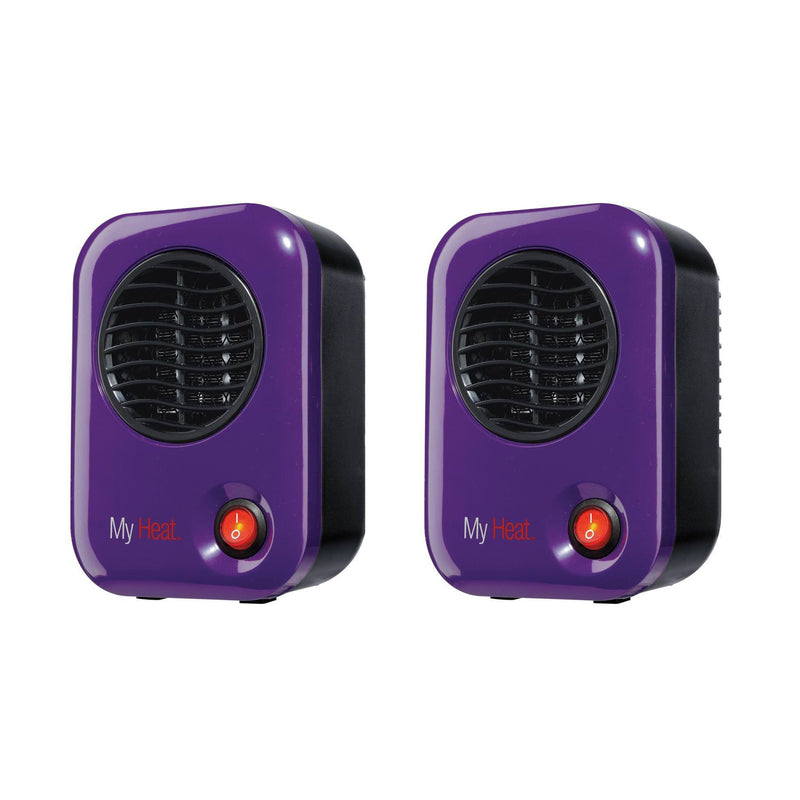 Lasko 106 MyHeat Portable Personal Electric 200W Ceramic Space Heater (2 Pack)