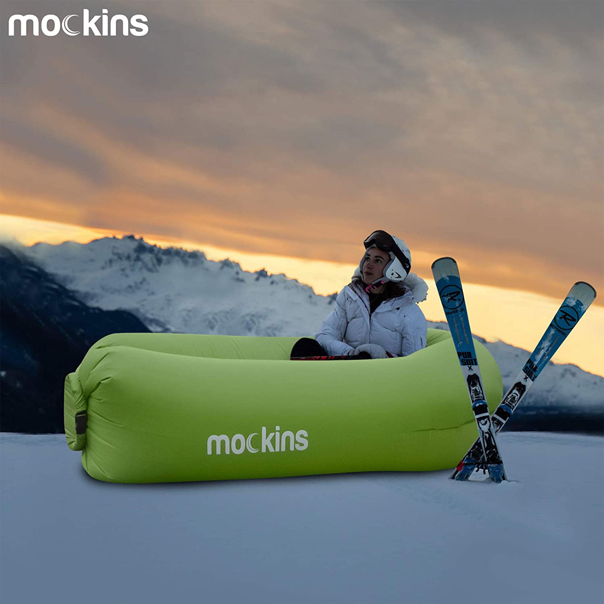 Mockins Inflatable Air Lounger for Camping, the Beach, and Picnics (Open Box) - VMInnovations
