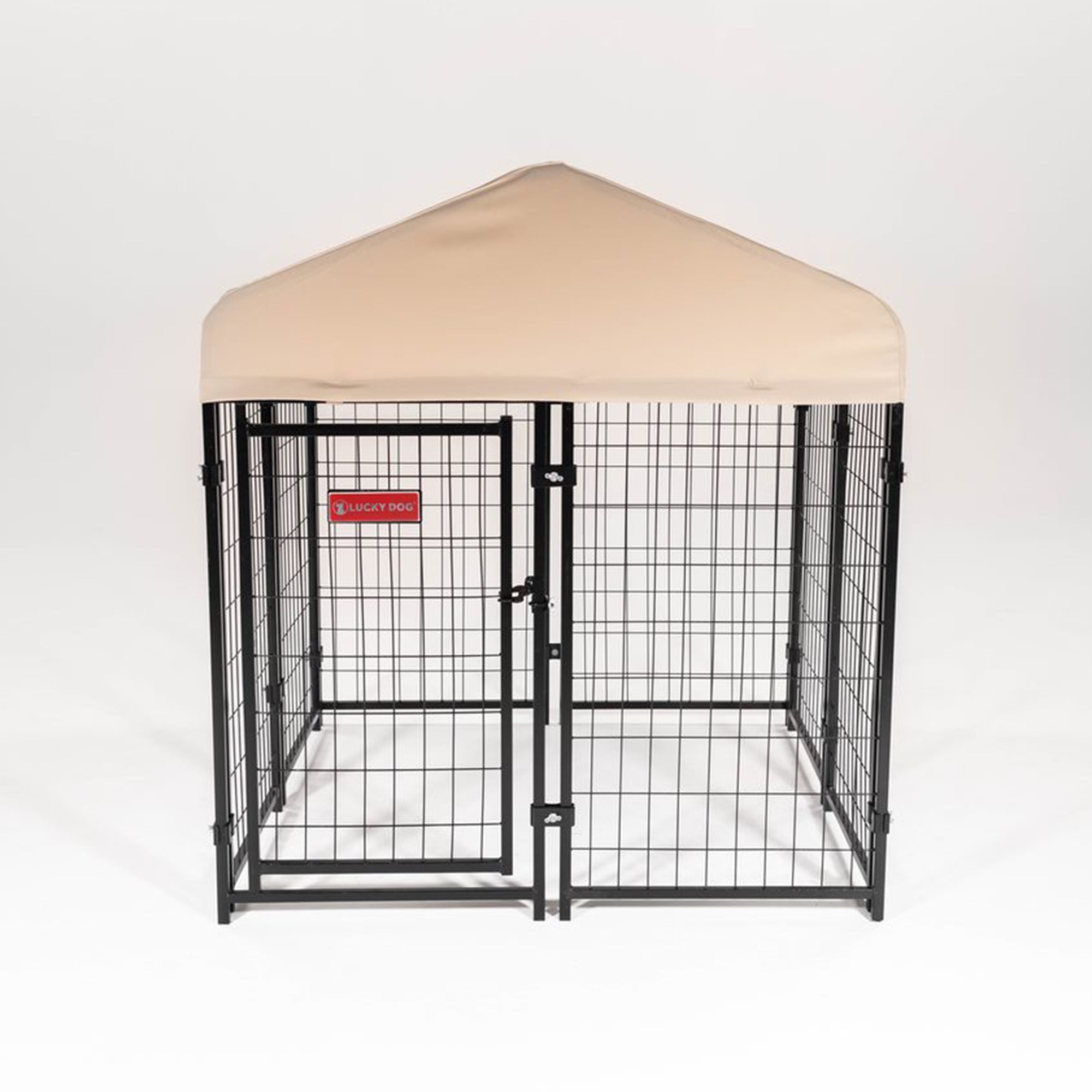 STAY Series Studio Jr. 4x4x4.3 Ft Roofed Steel Frame Dog Kennel (Used) - VMInnovations