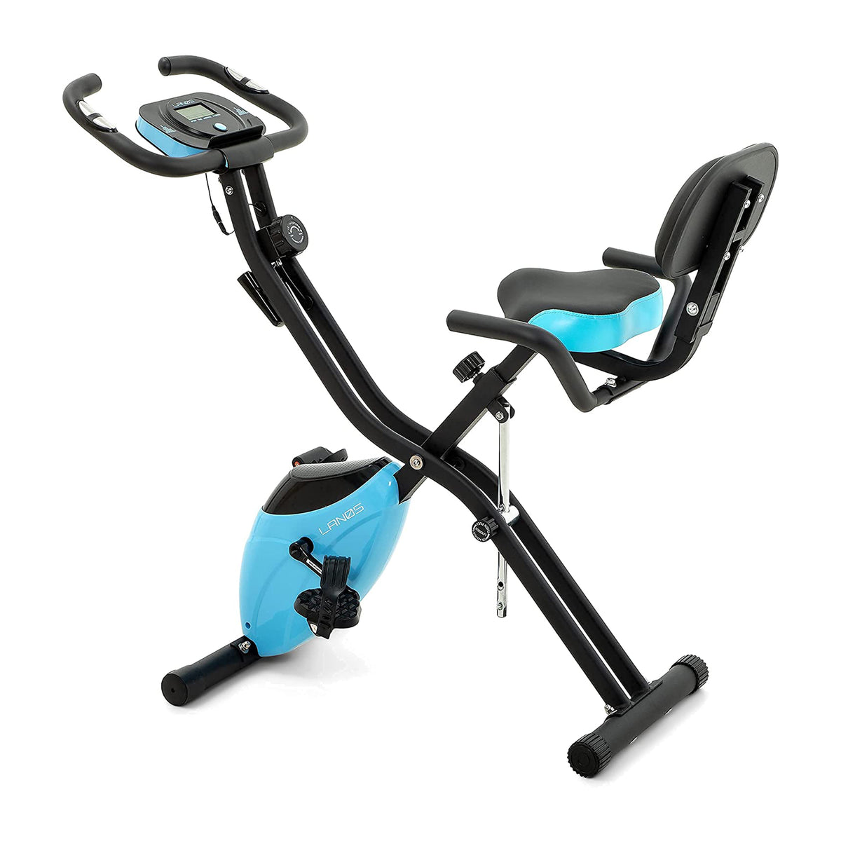 Lanos Portable 2 In 1 Exercise Workout 10 Level X Bike Machine for Home, Blue