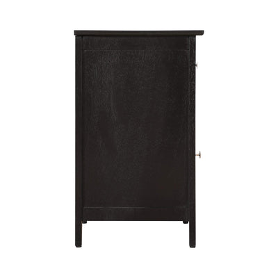 Glory Furniture Izzy 1 Drawer/1 Storage Door Bedroom Nightstand End Table, Black