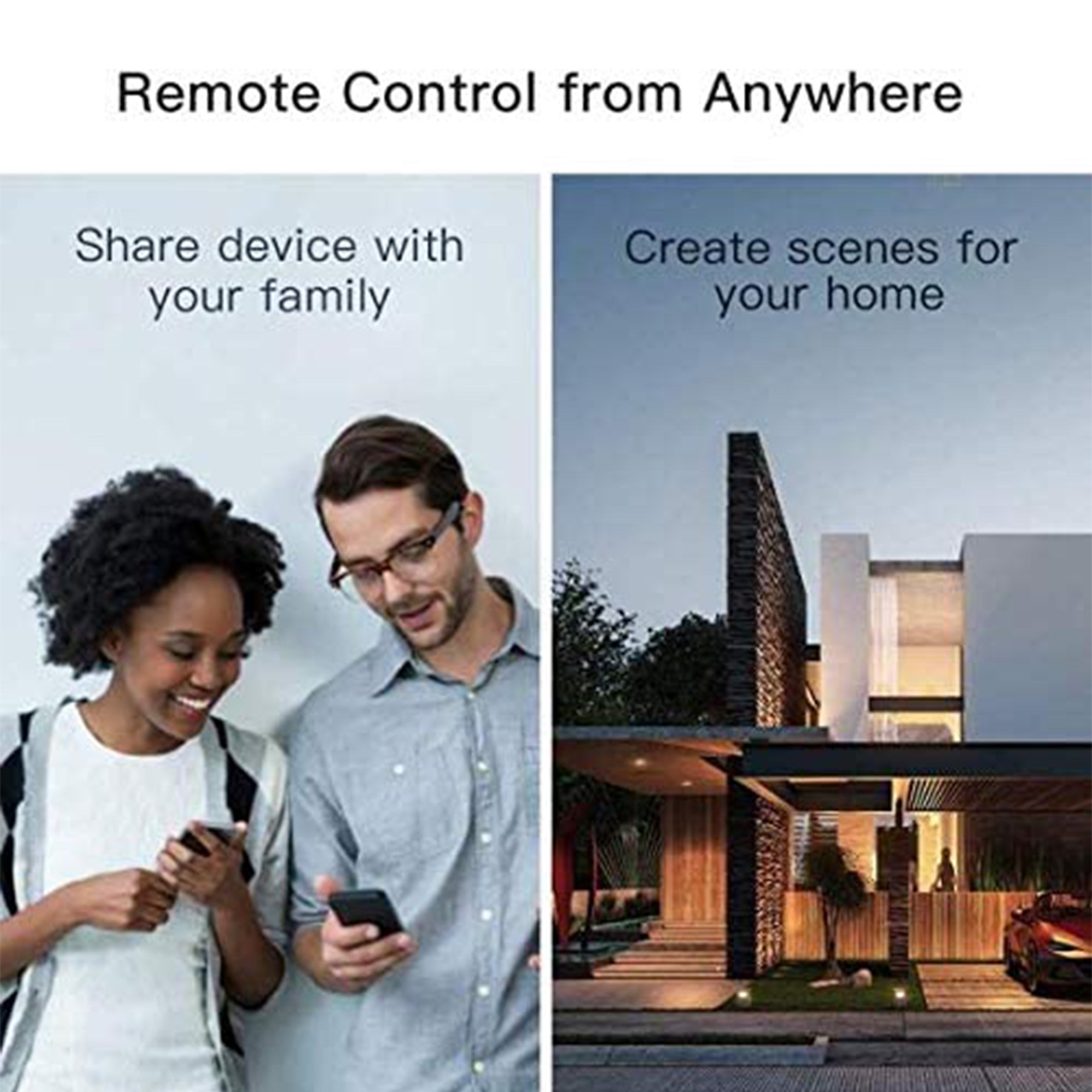 Treatlife Smart Dimmer Single Pole Wall Switch, 2.4g, 400 Watt, White, 4 Pack