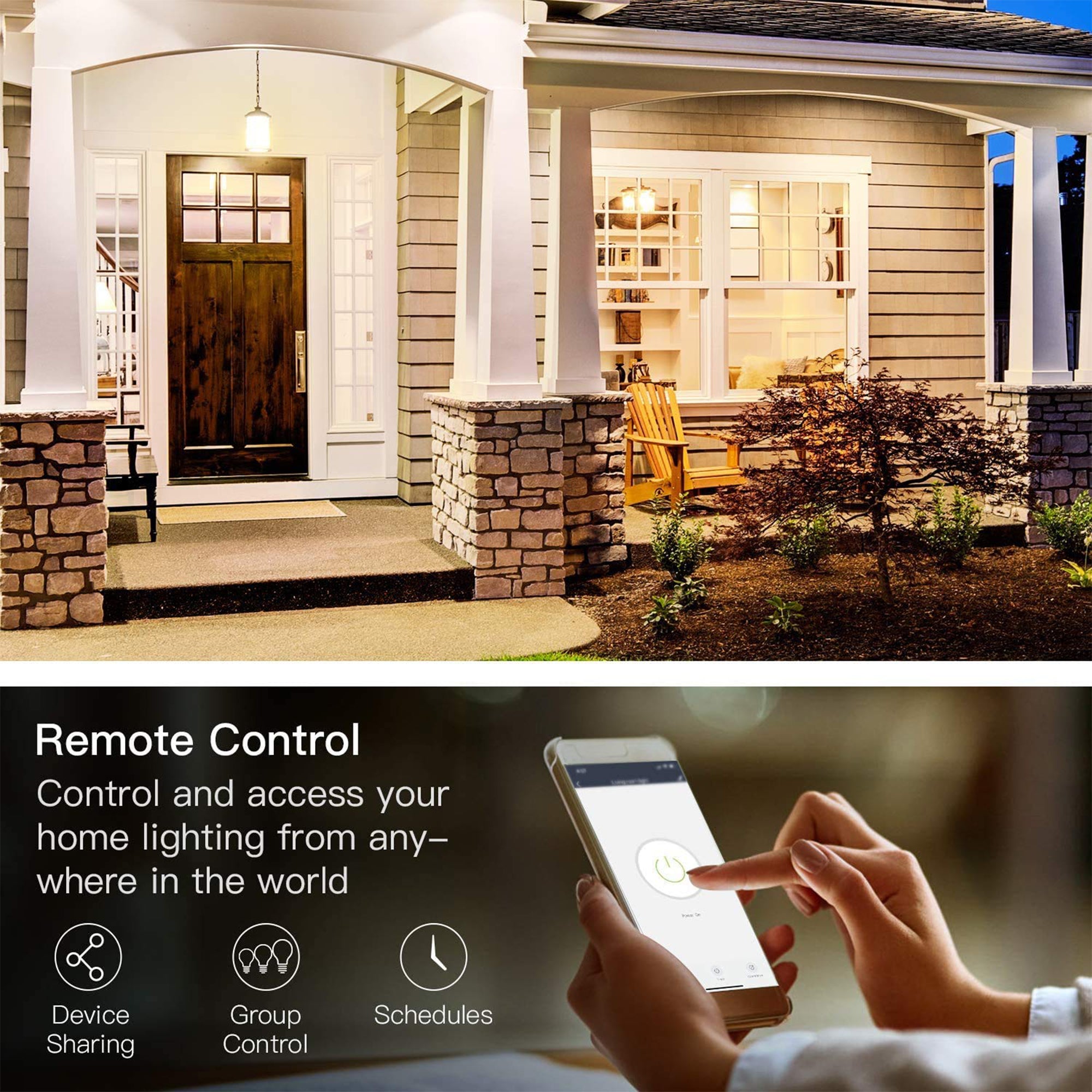 Treatlife 2.4Ghz Wifi Enabled 3 Way Smart Switch, Neutral Wire Required, 4 Pack
