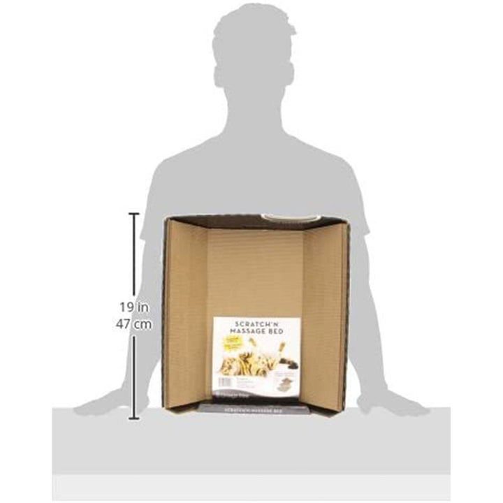 Omega Paw Cardboard Pet Ripple Board Scratch'n Massage Kitten Cat Bed, (3 Pack) - VMInnovations