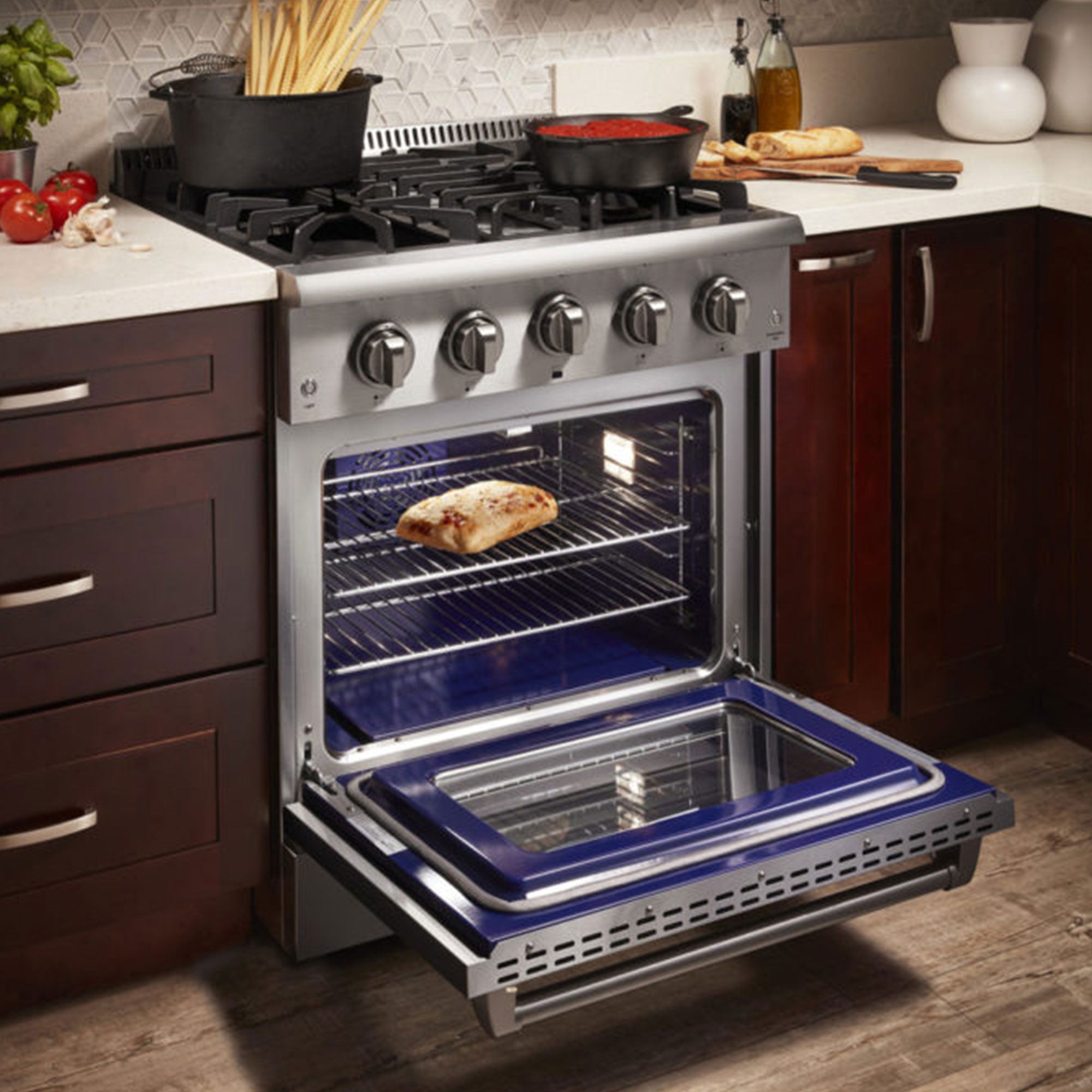 Thor Kitchen 30" Professional 4 Burner Gas Range Kitchen Oven, Stainless Steel