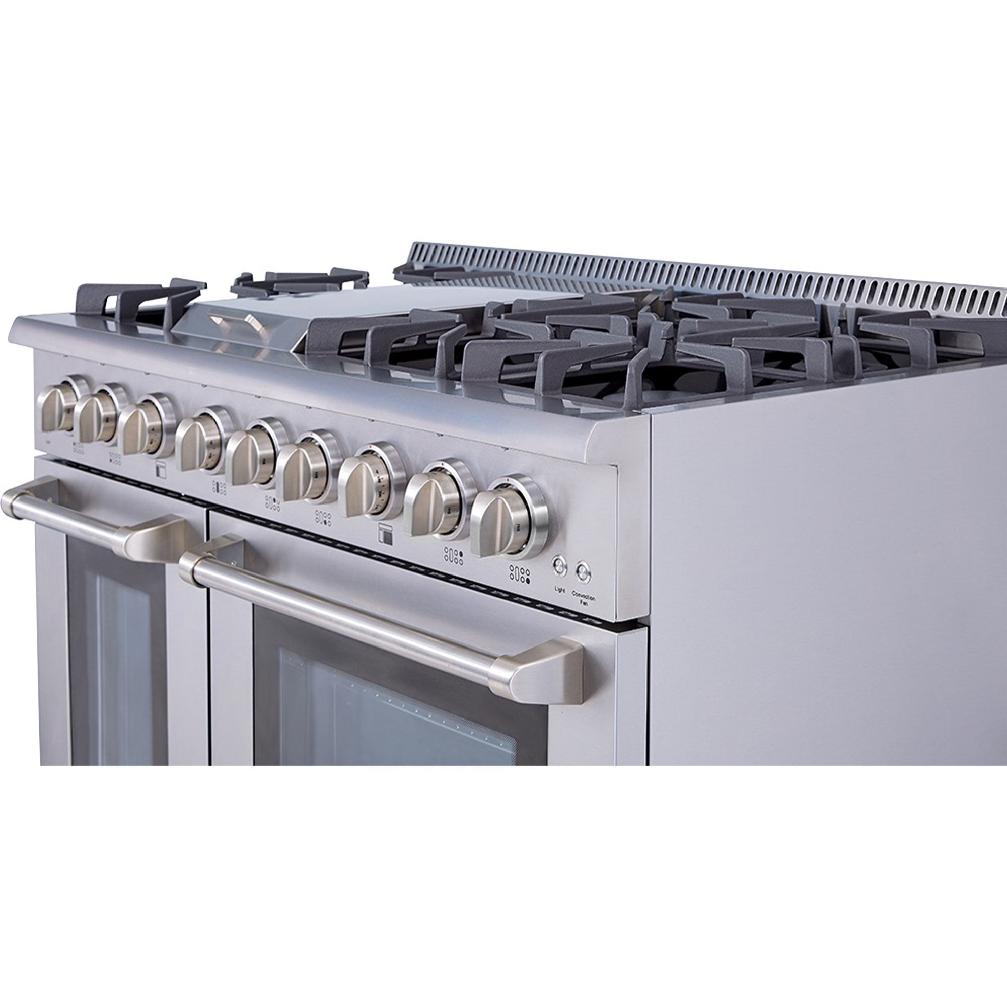 Thor Kitchen 48" Professional 6 Burner Gas Range Double Oven, Stainless Steel