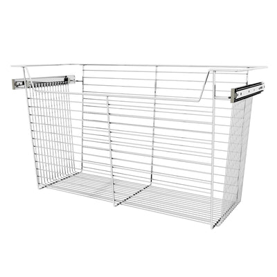 Rev-A-Shelf Sidelines CBSL-301417CR-3 30" Chrome Pullout Closet Basket (3 Pack)