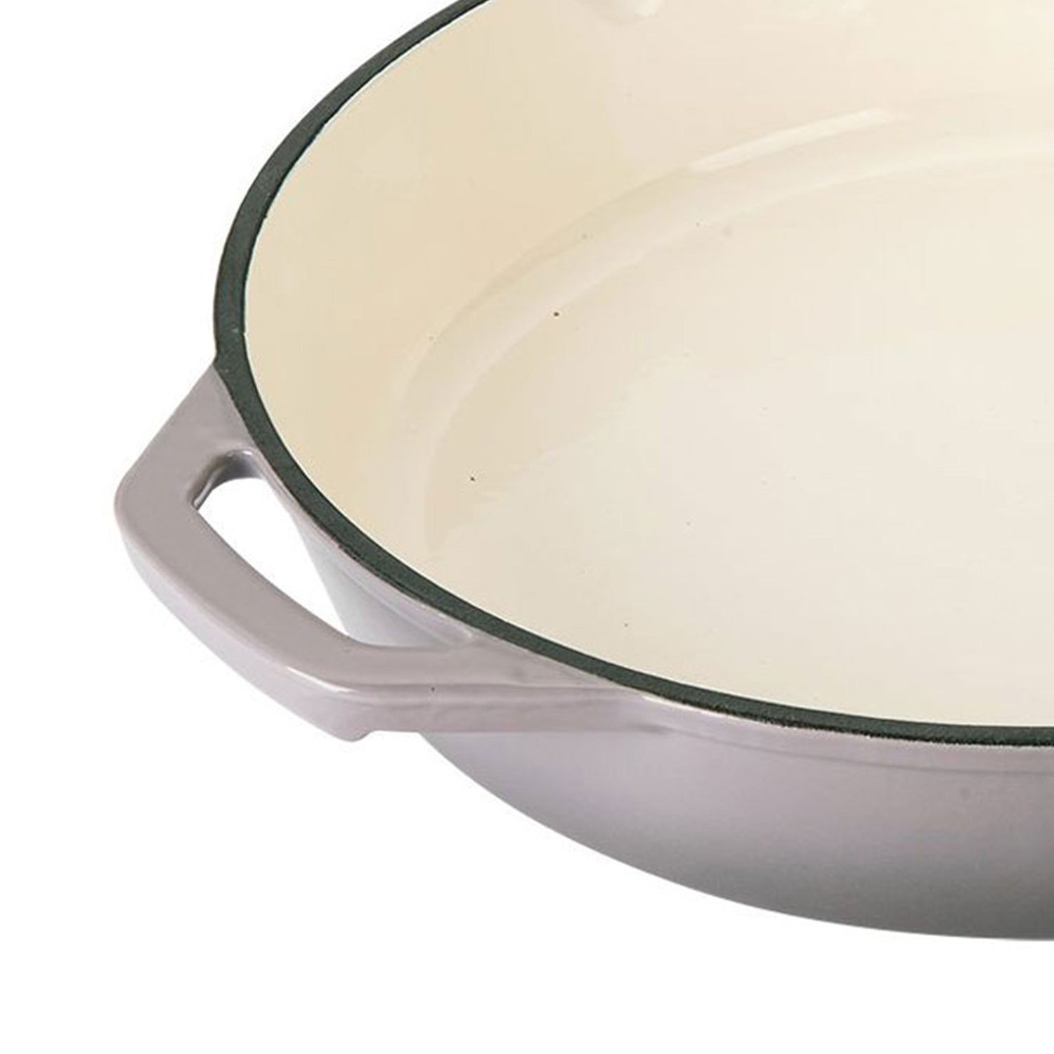 Hamilton Beach Enameled Coated Cast Iron Frying Pan Skillet, Gray (Set of 3) - VMInnovations