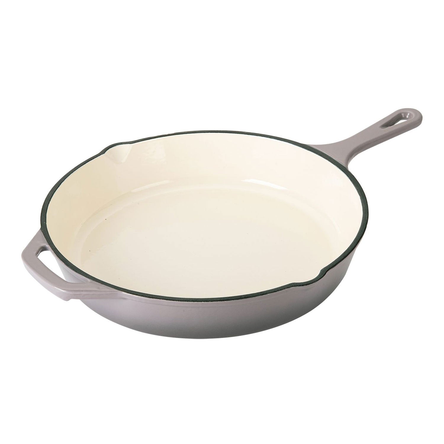 Hamilton Beach Enameled Coated Cast Iron Frying Pan Skillet, Gray (Set of 3) - VMInnovations